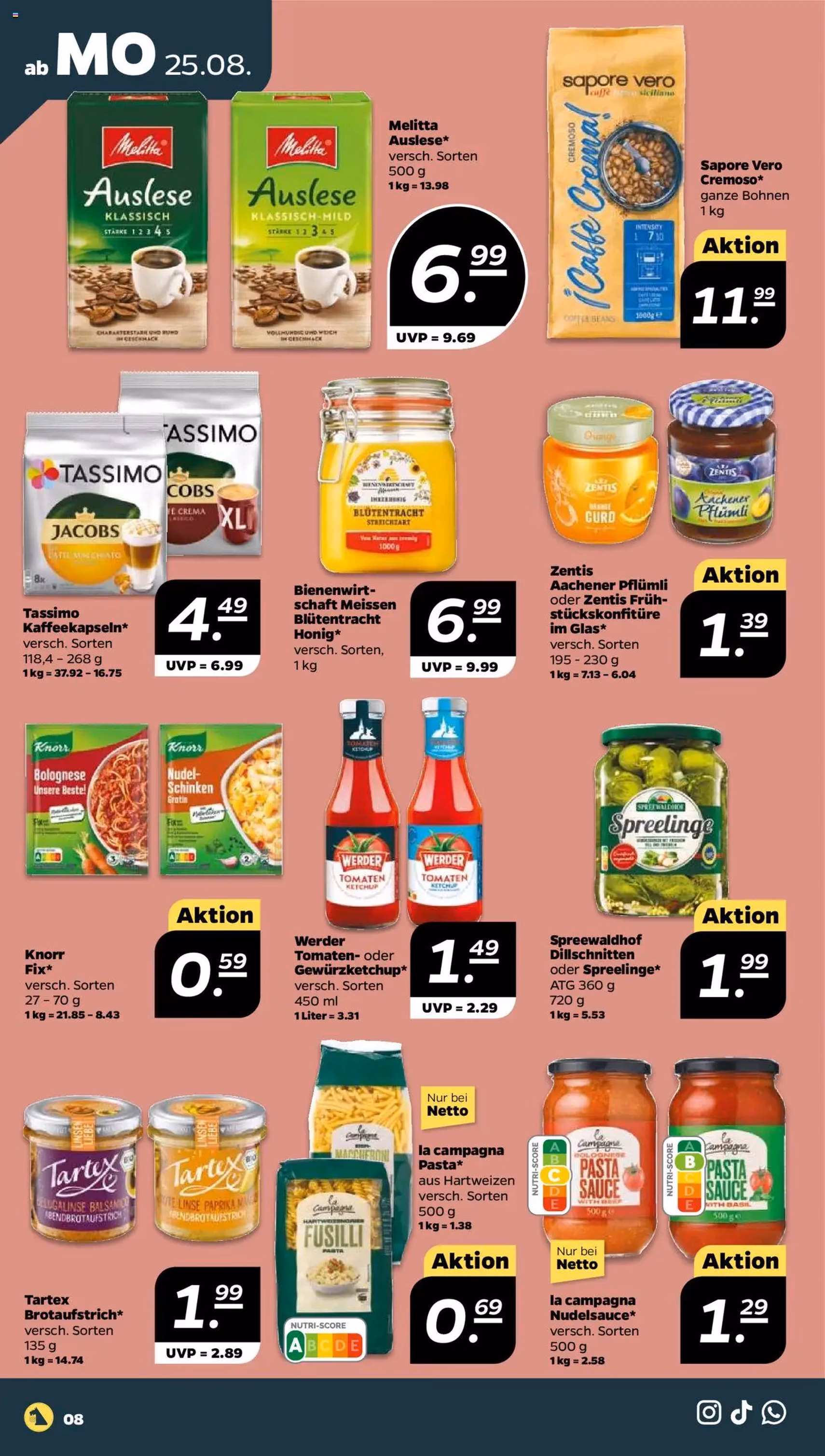 Netto Prospekt - Gültiger Prospekt ab 25.08.2025, Seite 8 von insgesamt 30 Netto Prospekt - Gültiger Prospekt ab 25.08.2025, Seite 8 von insgesamt 30