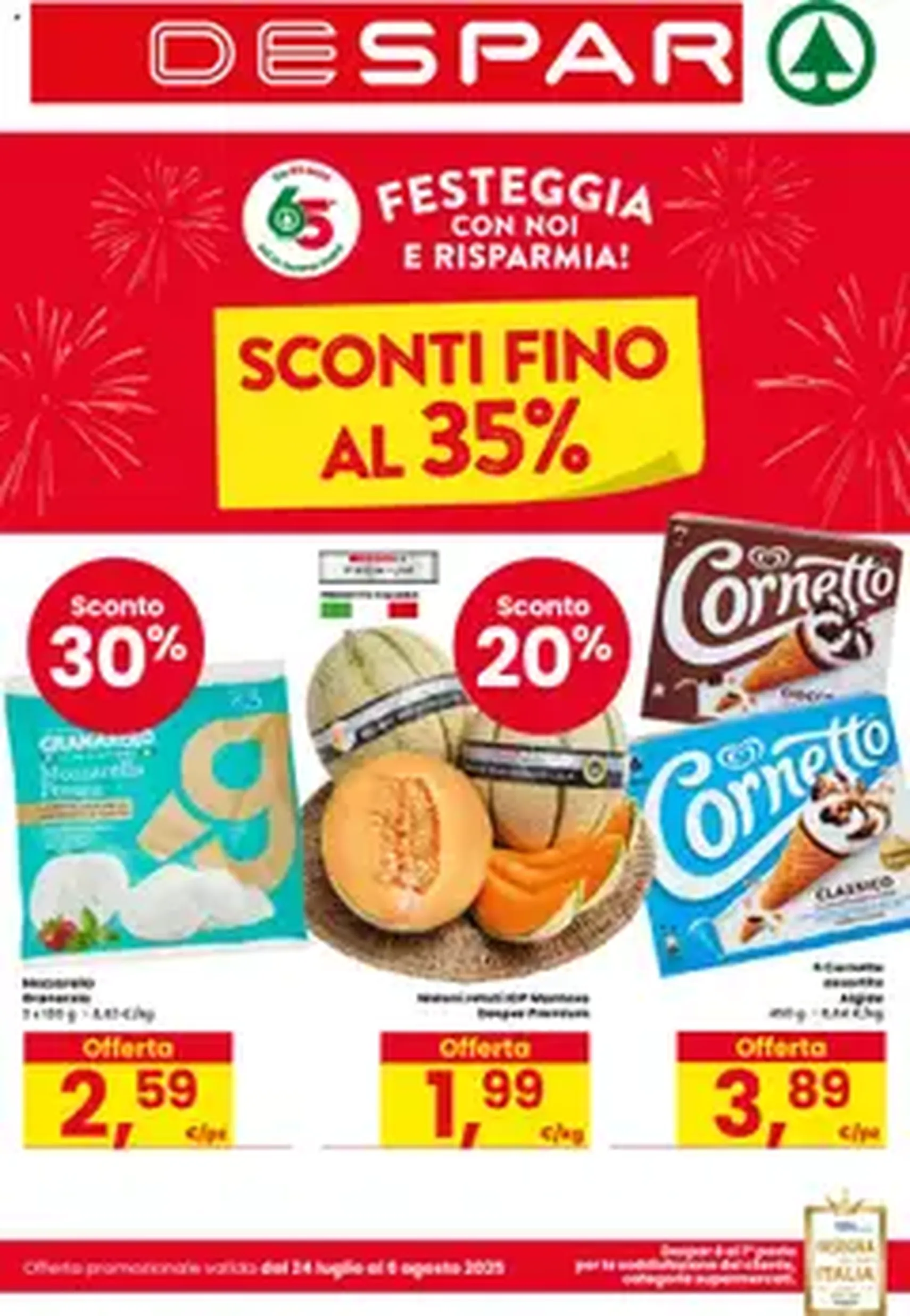 Volantino Despar - volantino valido dal 24/07/2025 pagina 1 di 1