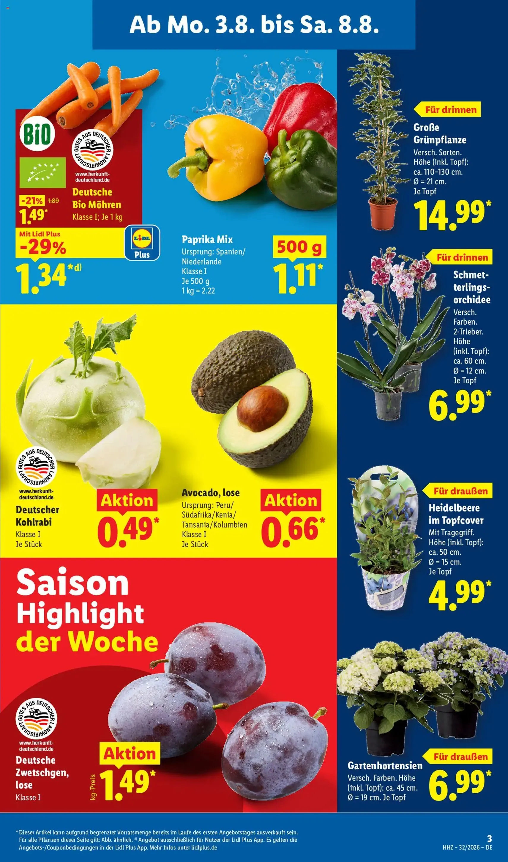 Lidl Prospekt - Gültiger Prospekt ab 03.08.2026, Seite 3 von insgesamt 69