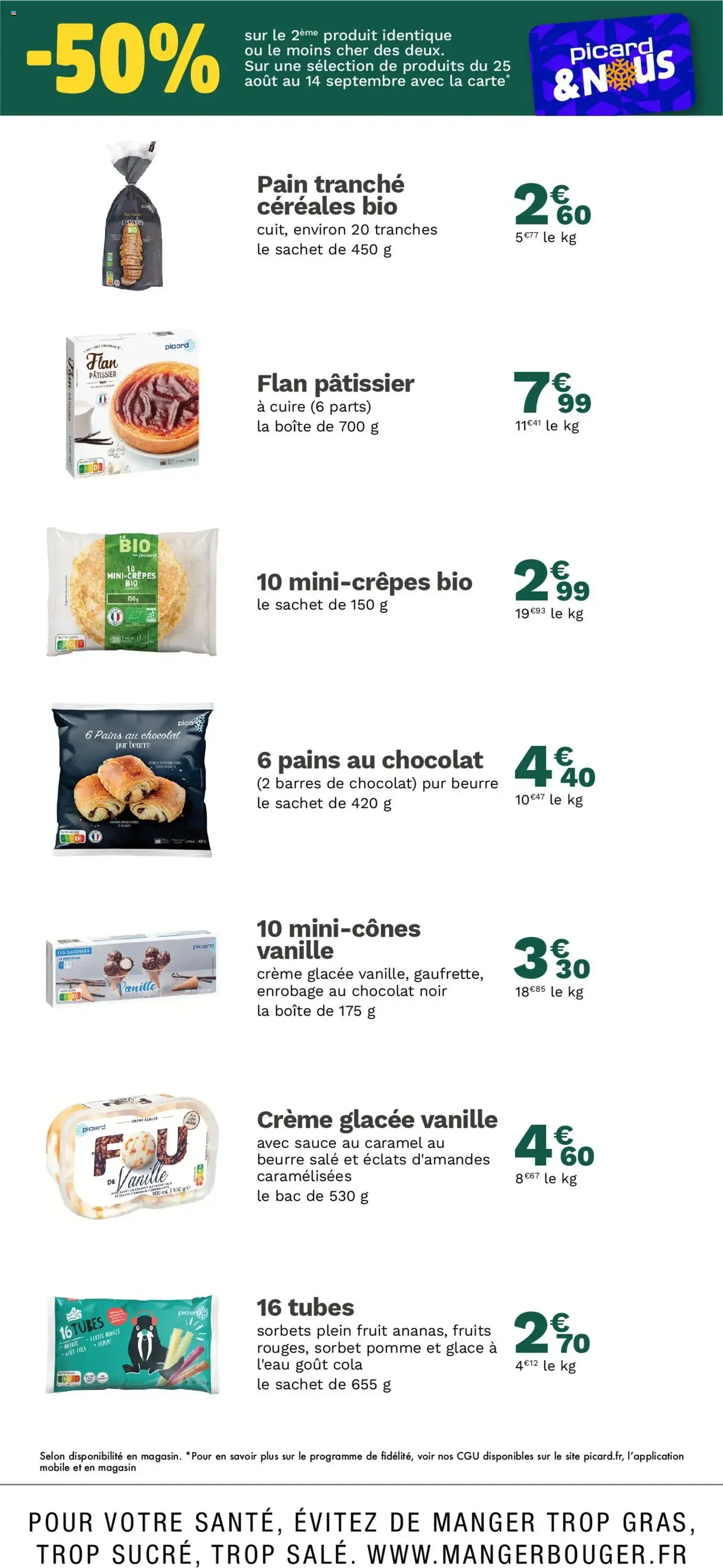 Picard catalogue - brochure valable à partir du 24/08/2025, page 5 sur 15 Picard catalogue - brochure valable à partir du 24/08/2025, page 5 sur 15