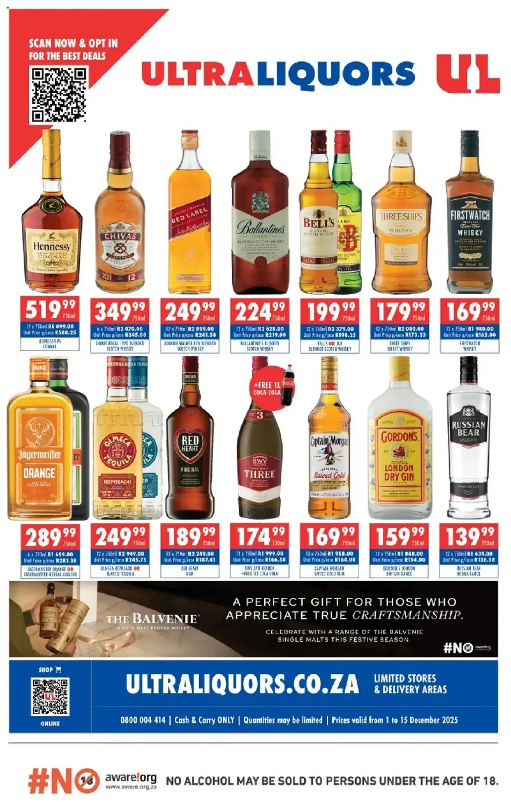 Ultra Liquors Specials - valid flyer from 01/12/2025, page 1 of 4