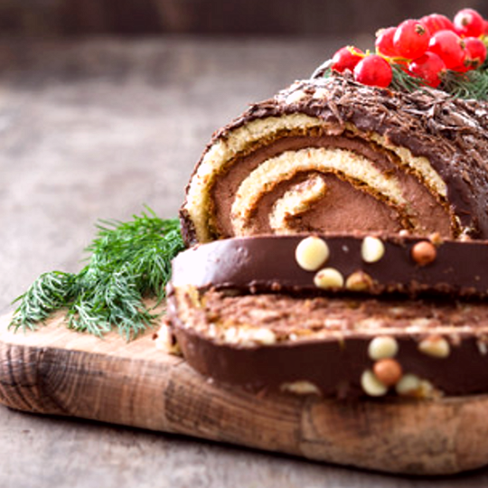 Anteprima ricetta "Buche de Noel" (tronco d'albero di Natale)