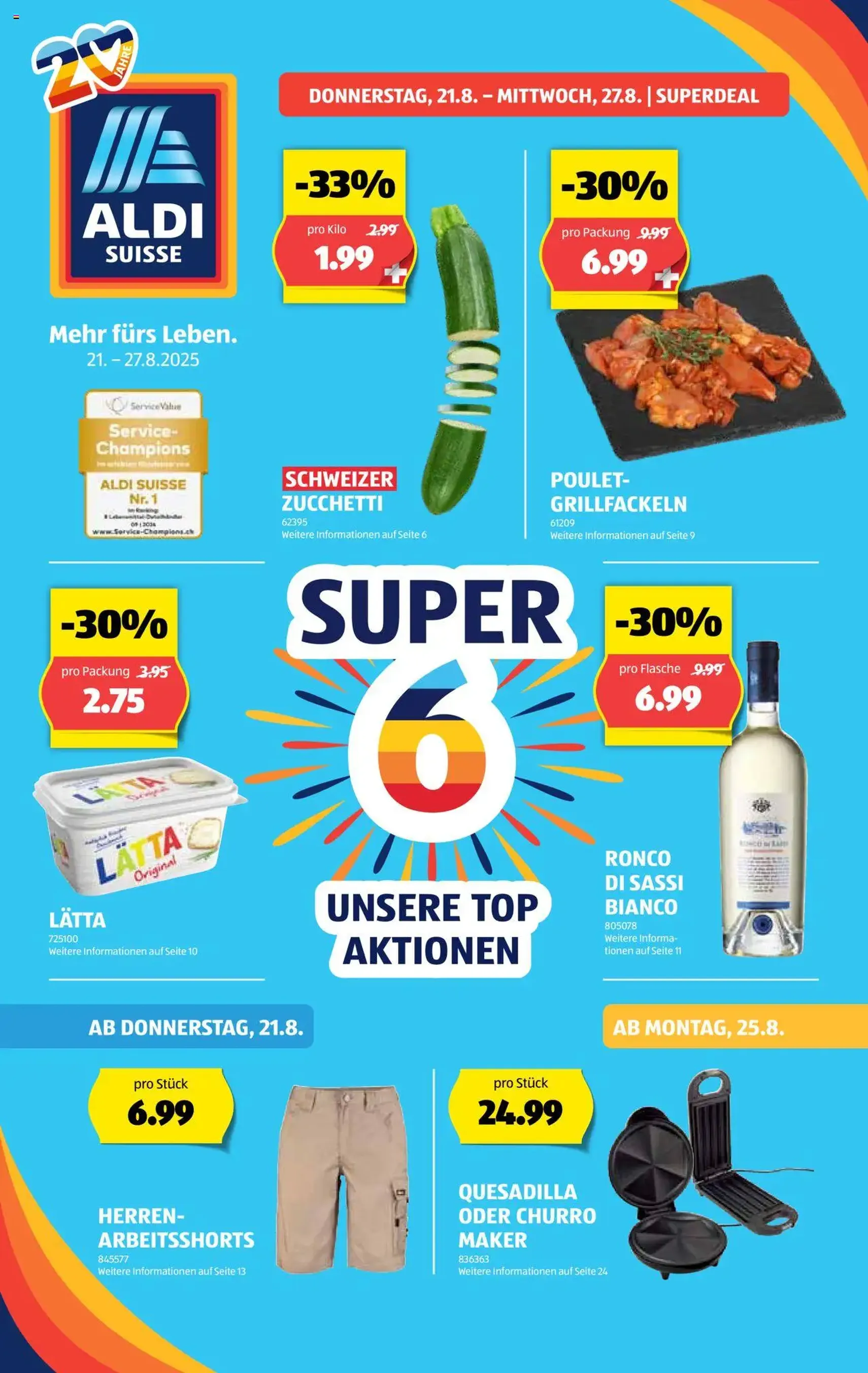 Aldi Aktionen - Gültiger Prospekt ab 21.08.2025, Seite 1 von insgesamt 32