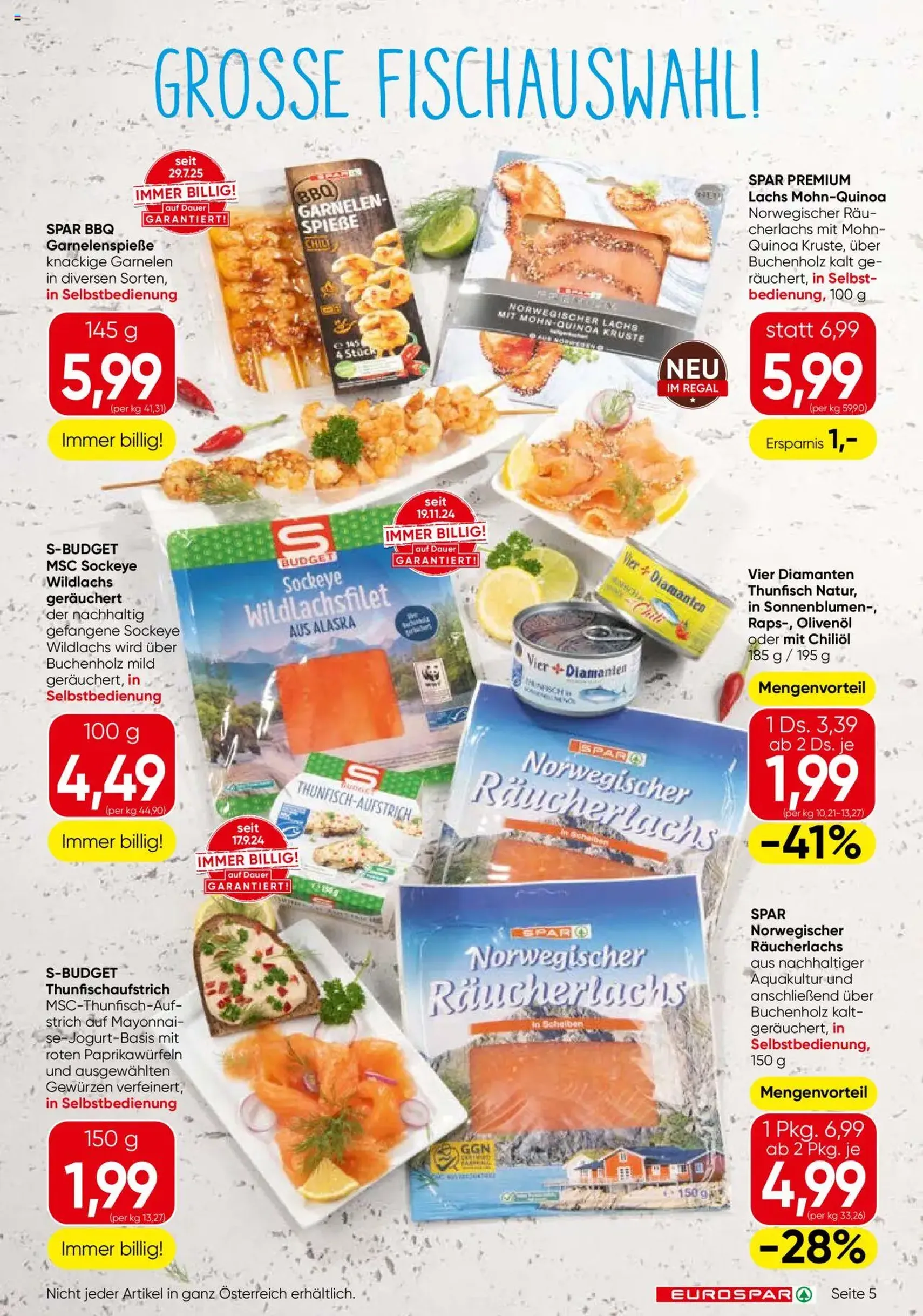 Eurospar Flugblatt - Gültiger Prospekt ab 09.10.2025, Seite 5 von insgesamt 16 Eurospar Flugblatt - Gültiger Prospekt ab 09.10.2025, Seite 5 von insgesamt 16