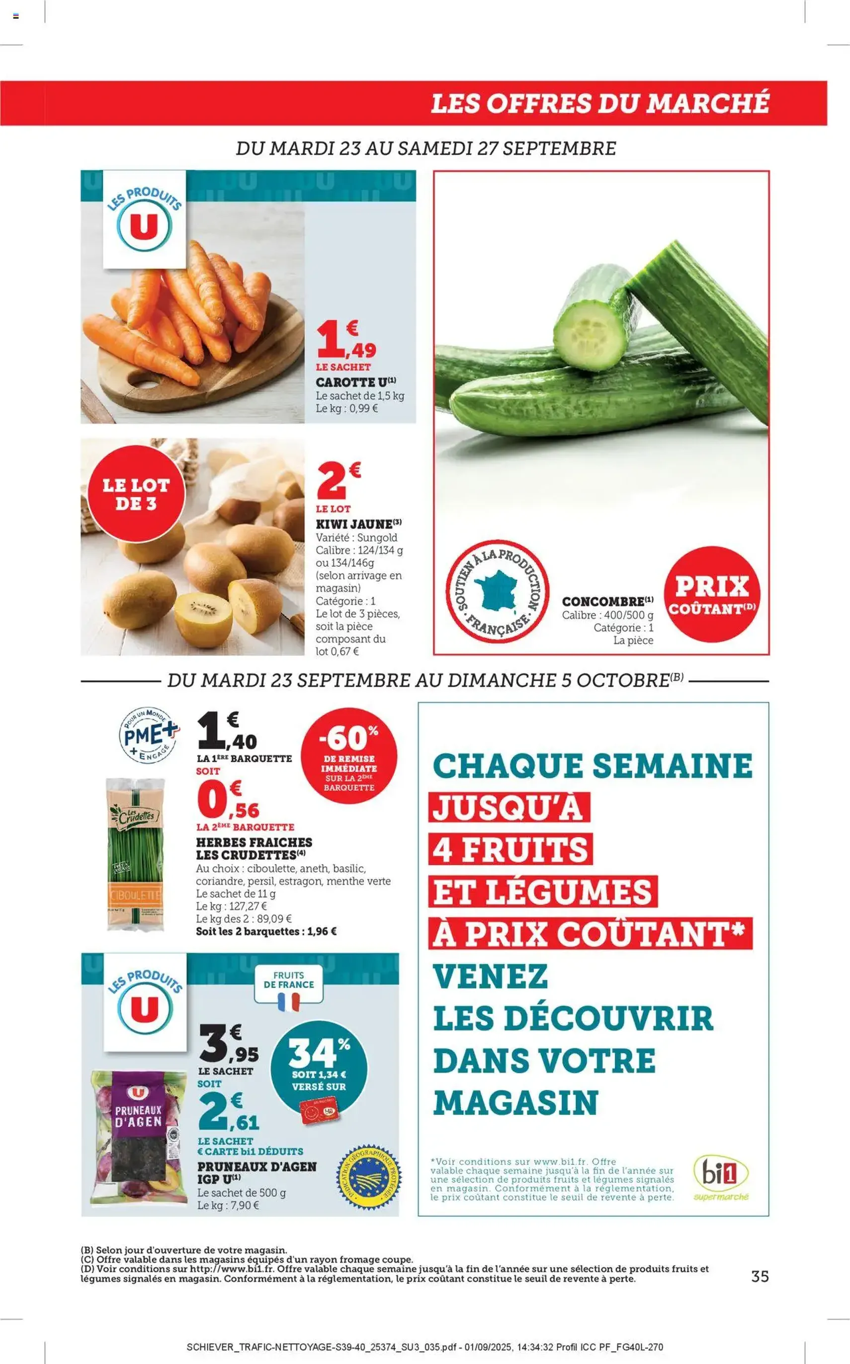 Bi1 catalogue - brochure valable à partir du 22/09/2025, page 35 sur 40