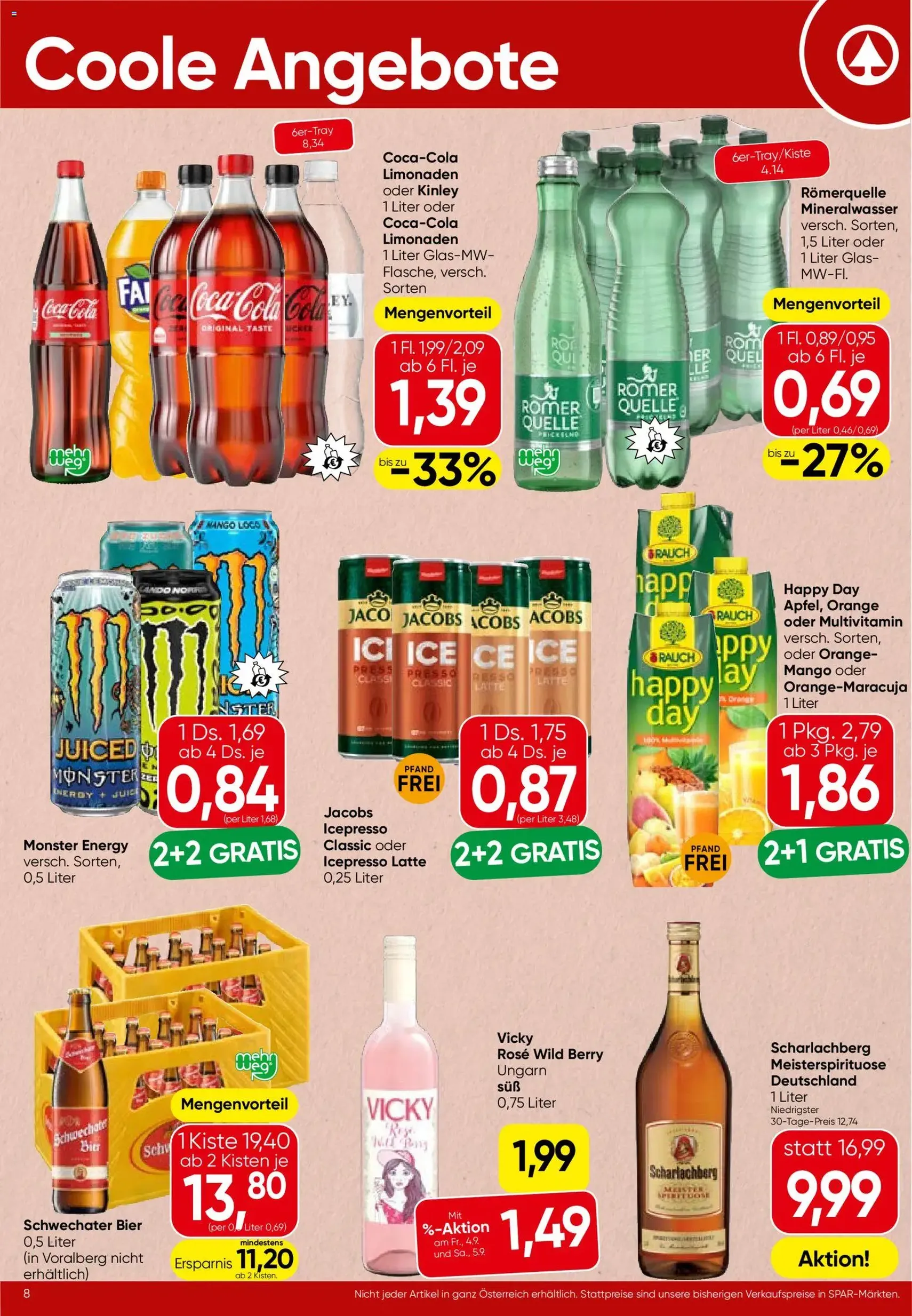 Spar - Flugblatt - Gültiger Prospekt ab 03.09.2026, Seite 8 von insgesamt 16