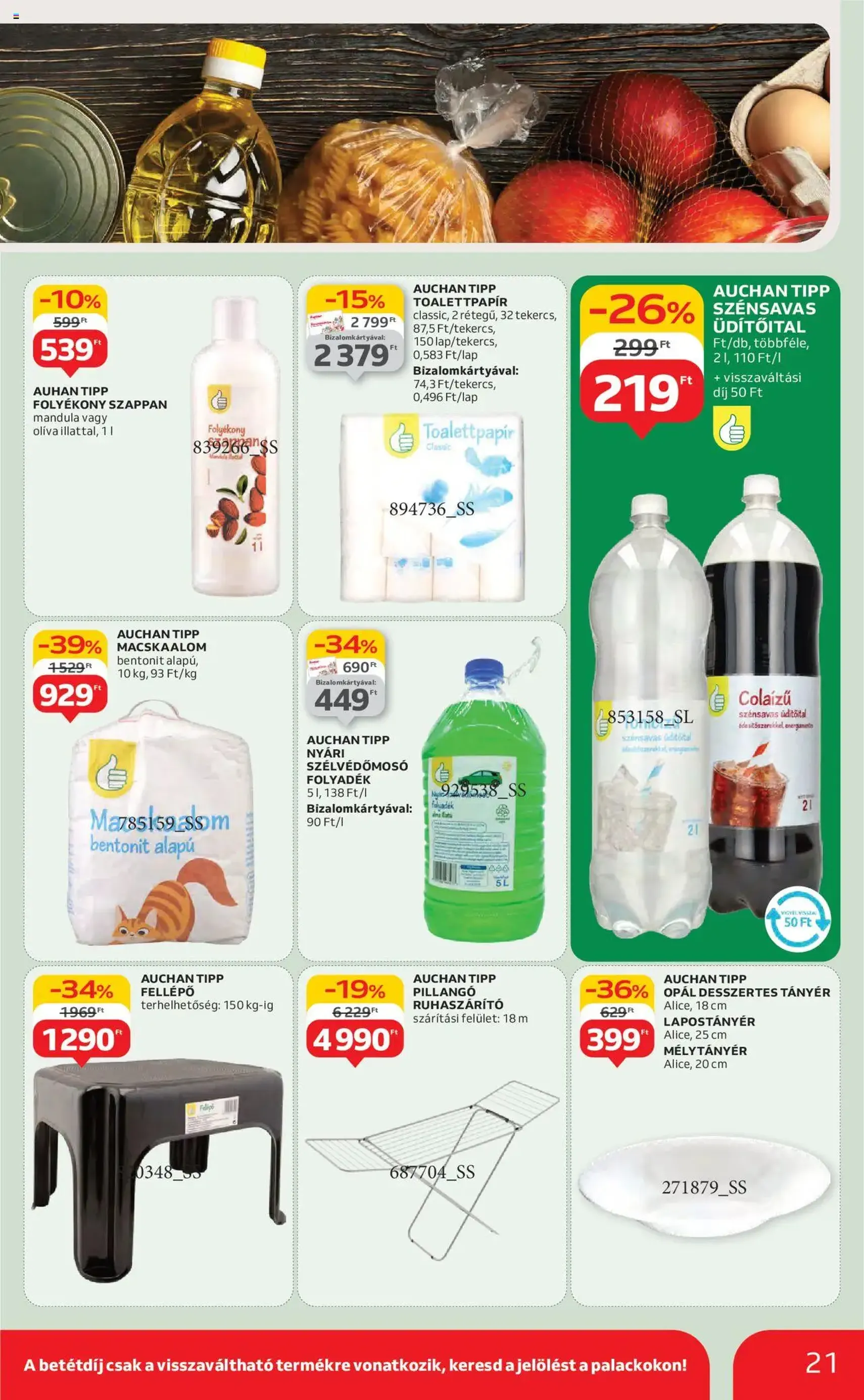 Auchan Akciós újság - 2025.07.24. érvényes szórólap 21 oldal 60 oldalból