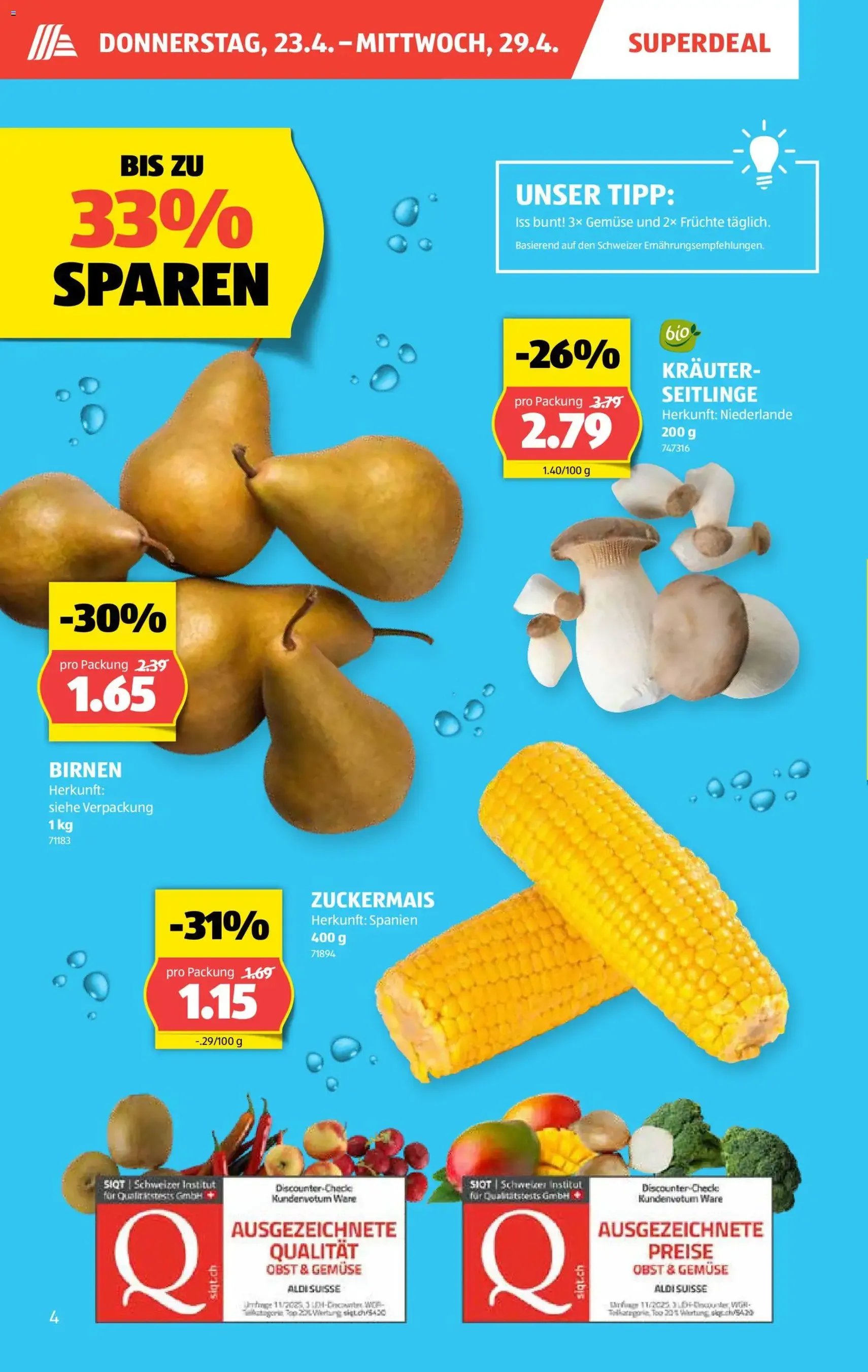 Aldi aktionen - Gültiger Prospekt ab 23.04.2026, Seite 4 von insgesamt 32