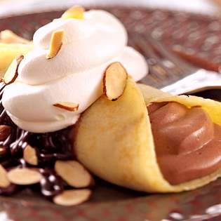 Recipe preview Chocolate Almond Dessert Crepes