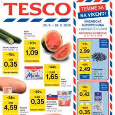 Tesco Hypermarket - leták - náhľad letáku platný od 20.05.2026