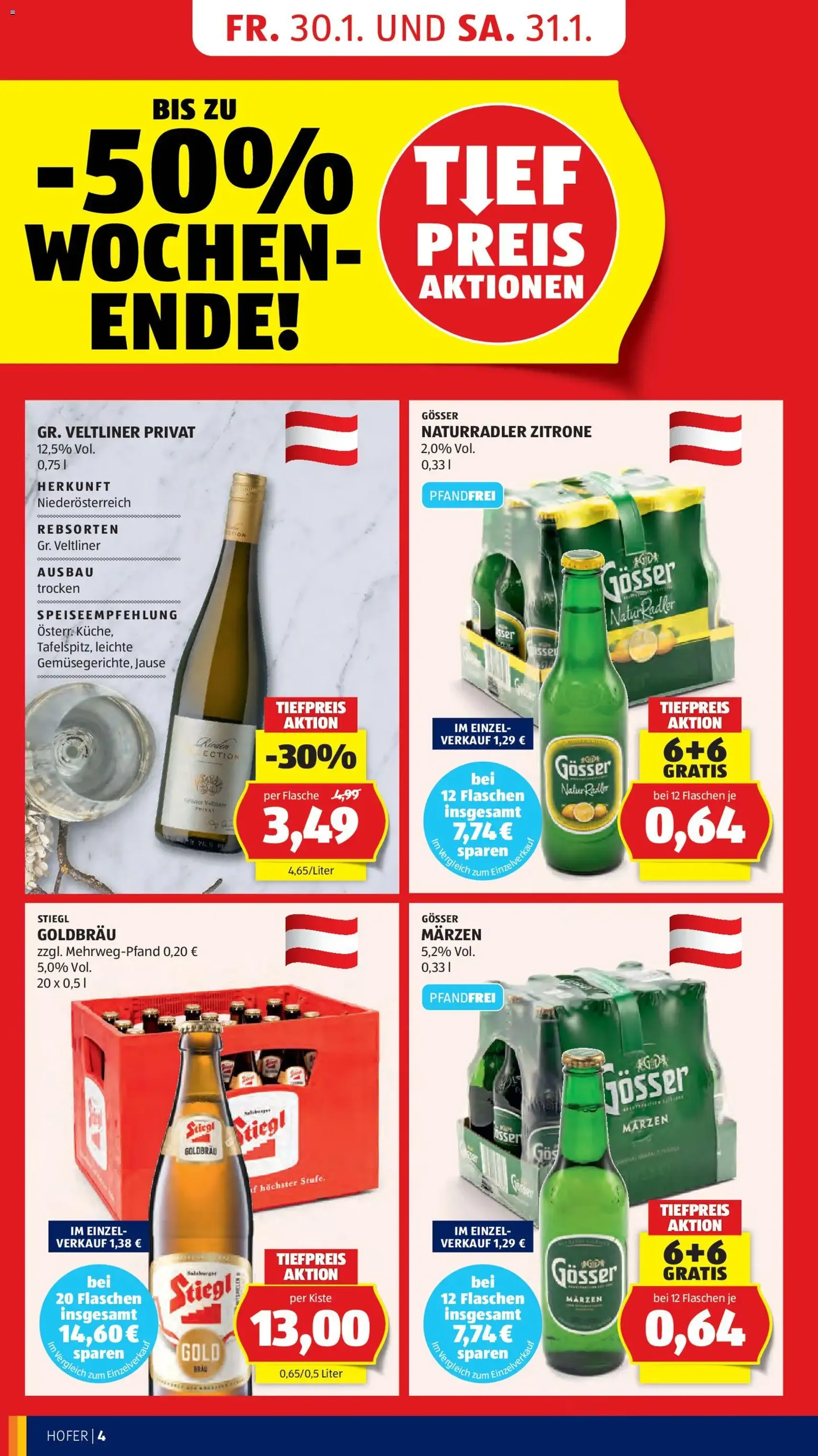 Hofer Flugblatt - Gültiger Prospekt ab 30.01.2026, Seite 6 von insgesamt 41