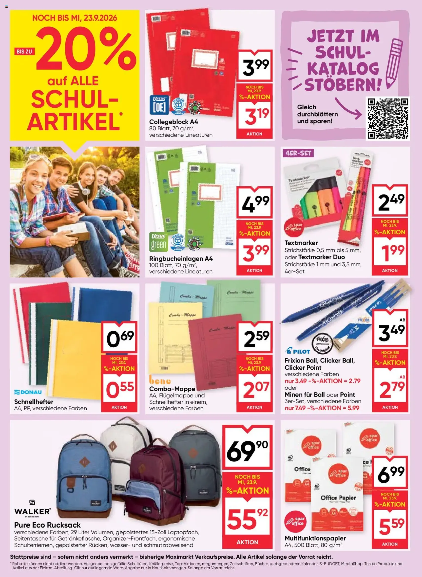 Maximarkt Flugblatt - Gültiger Prospekt ab 17.09.2026, Seite 20 von insgesamt 24