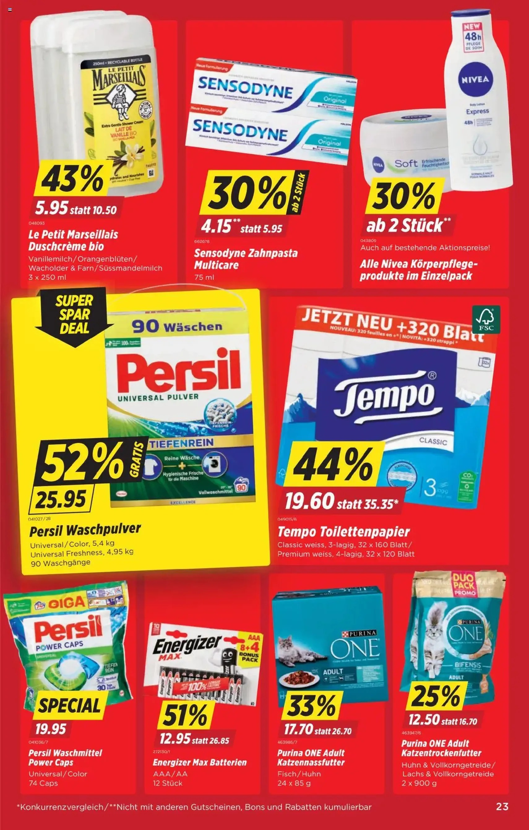 Denner Aktionen - Gültiger Prospekt ab 22.07.2025, Seite 23 von insgesamt 24 Denner Aktionen - Gültiger Prospekt ab 22.07.2025, Seite 23 von insgesamt 24