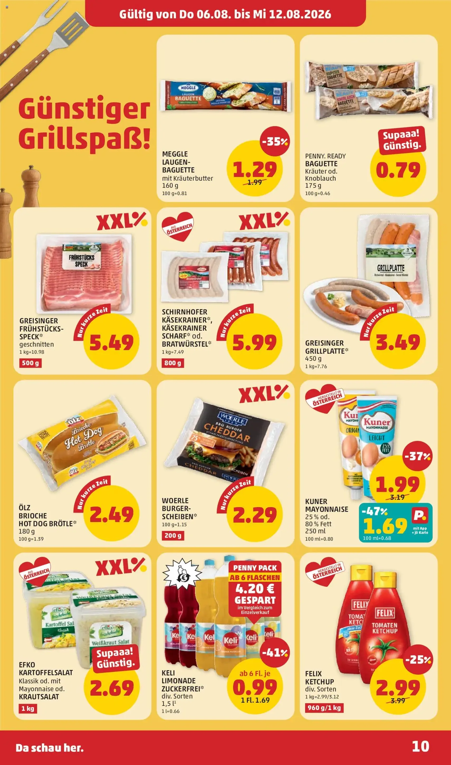 Penny Markt - Flugblatt - Gültiger Prospekt ab 06.08.2026, Seite 10 von insgesamt 28