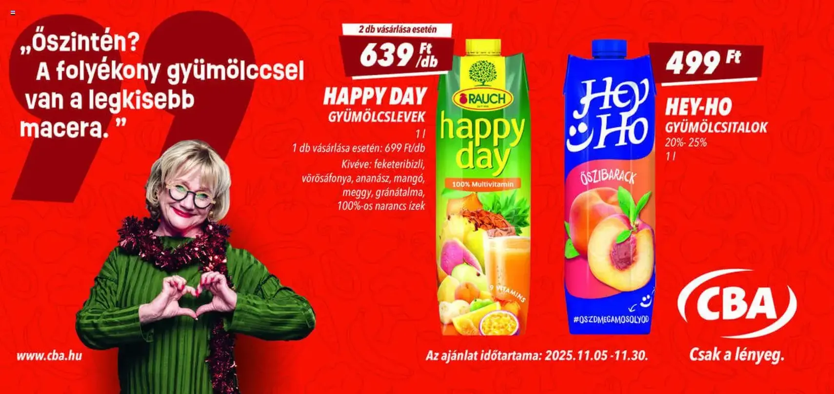 CBA - Óriásplakátok - 2025.11.05. érvényes szórólap 3 oldal 3 oldalból