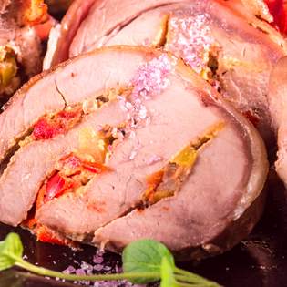 Recipe preview Pork tenderloin stuffed with sun-dried tomatoes
