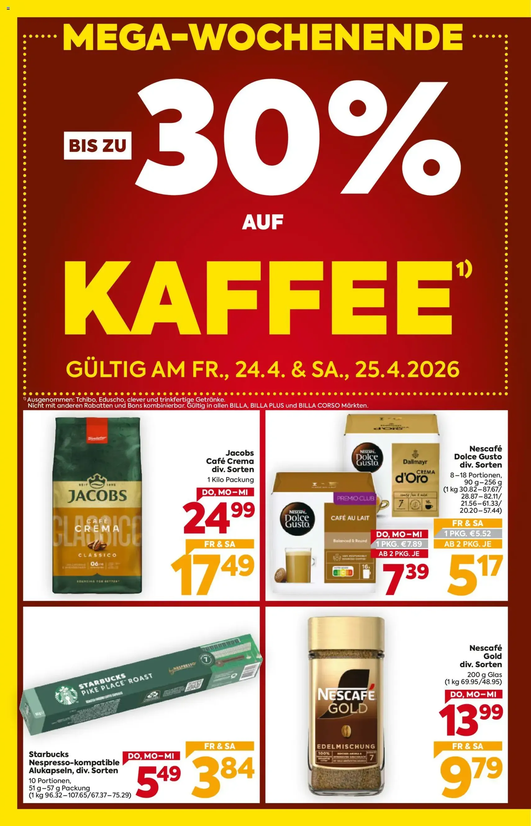 Billa - Flugblatt - Gültiger Prospekt ab 23.04.2026, Seite 2 von insgesamt 16