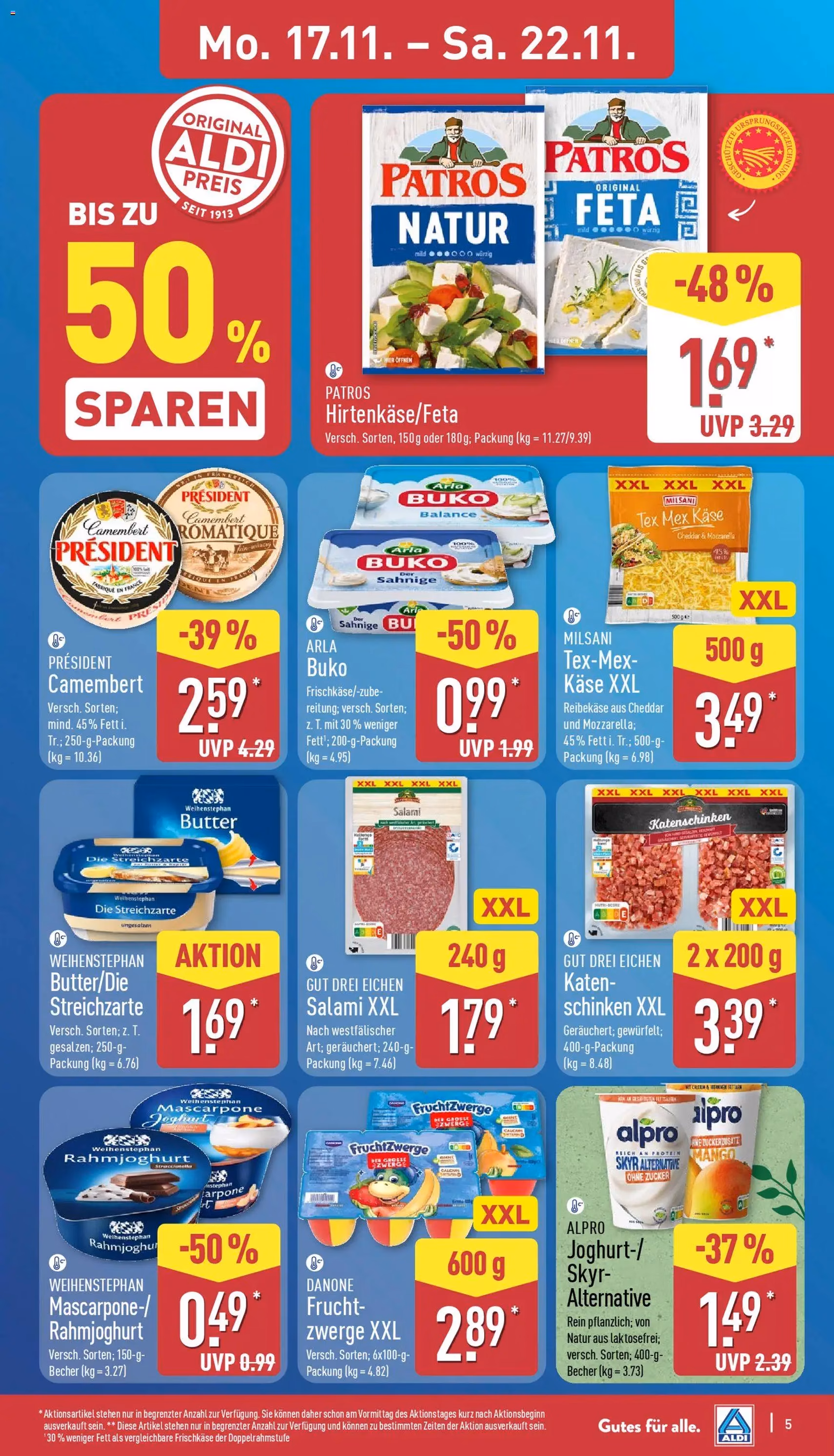Aldi Prospekt - Gültiger Prospekt ab 17.11.2025, Seite 5 von insgesamt 50