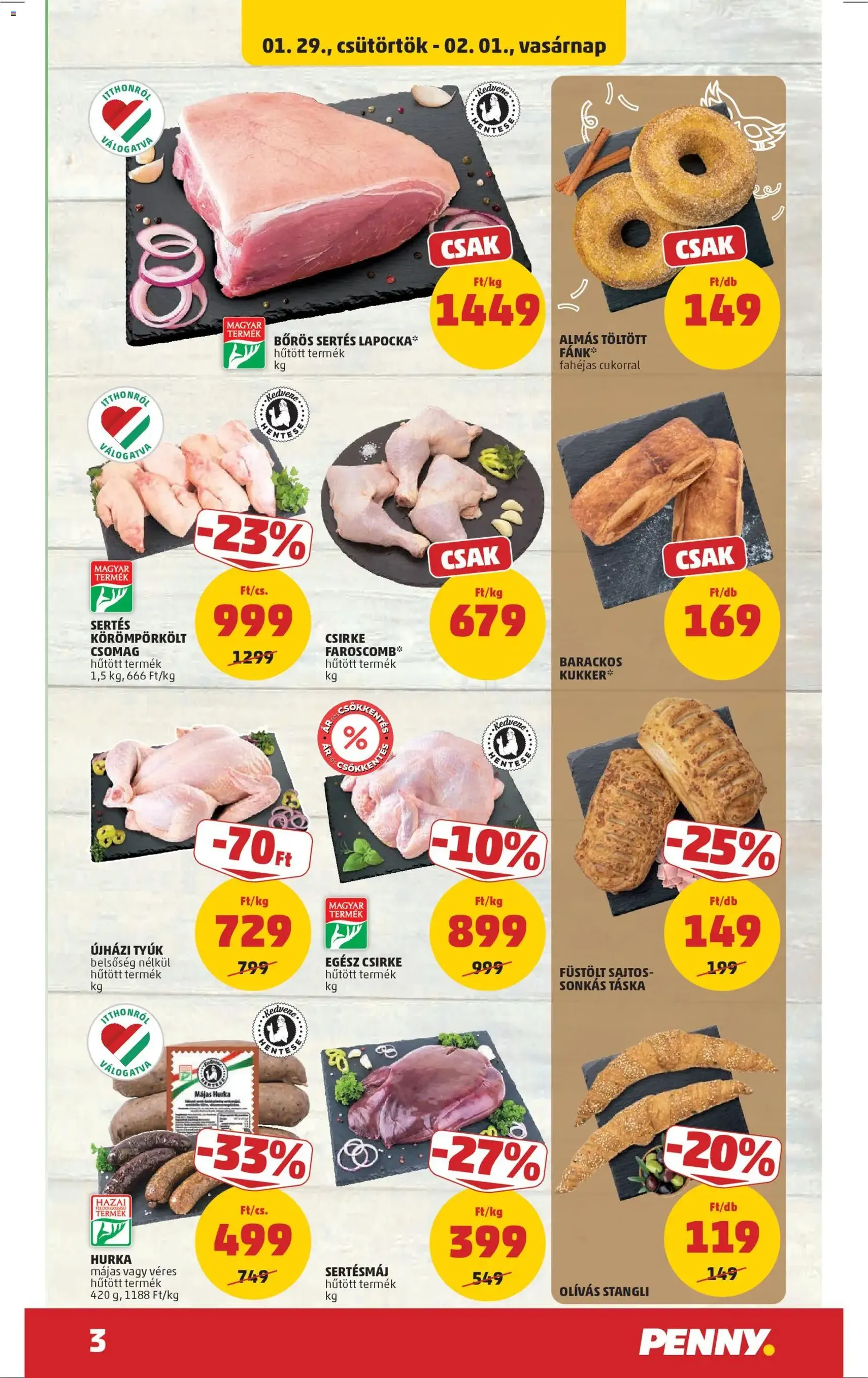 PENNY Akciós újság - 2026.01.29. érvényes szórólap 3 oldal 42 oldalból
