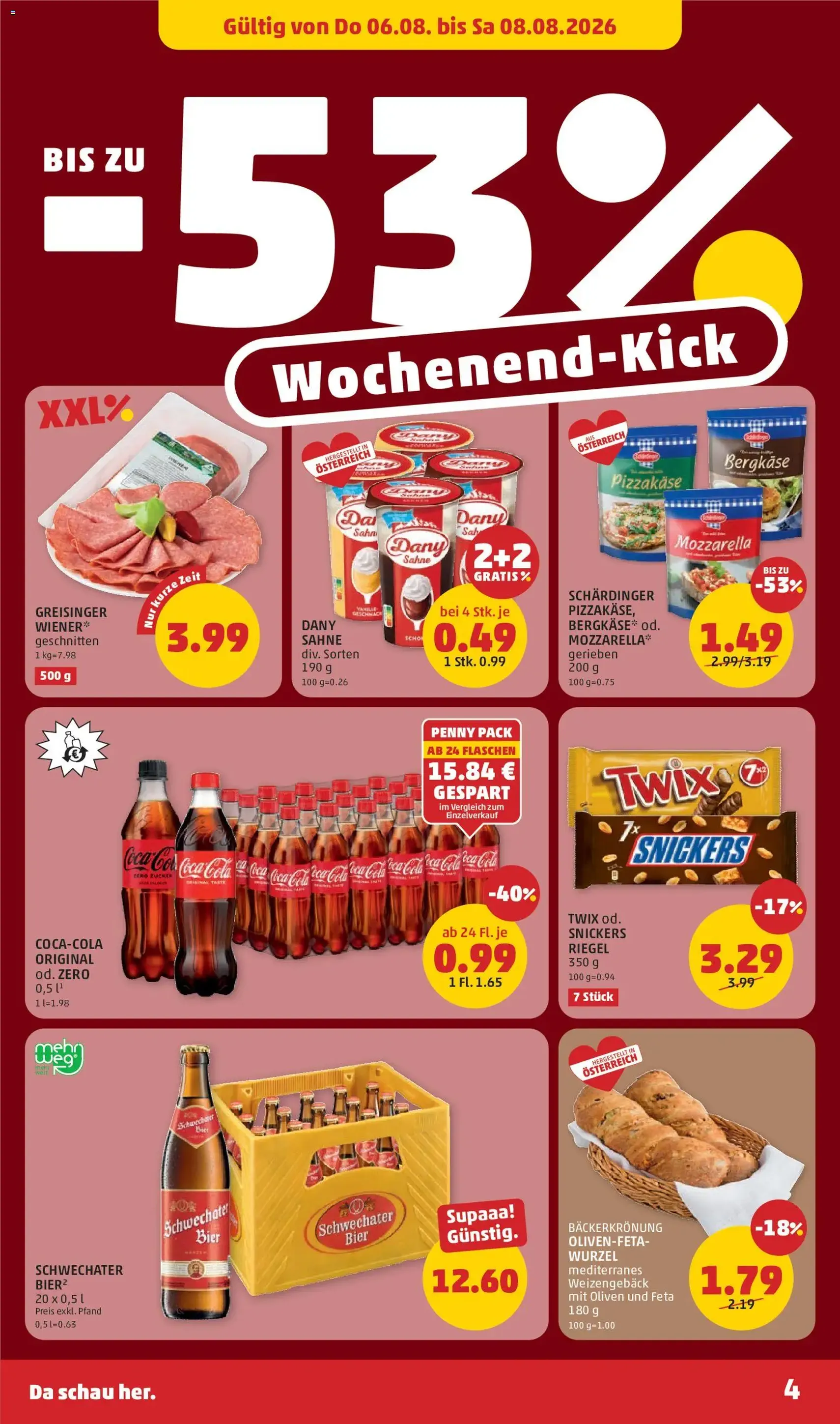 Penny Markt - Flugblatt - Gültiger Prospekt ab 06.08.2026, Seite 4 von insgesamt 28