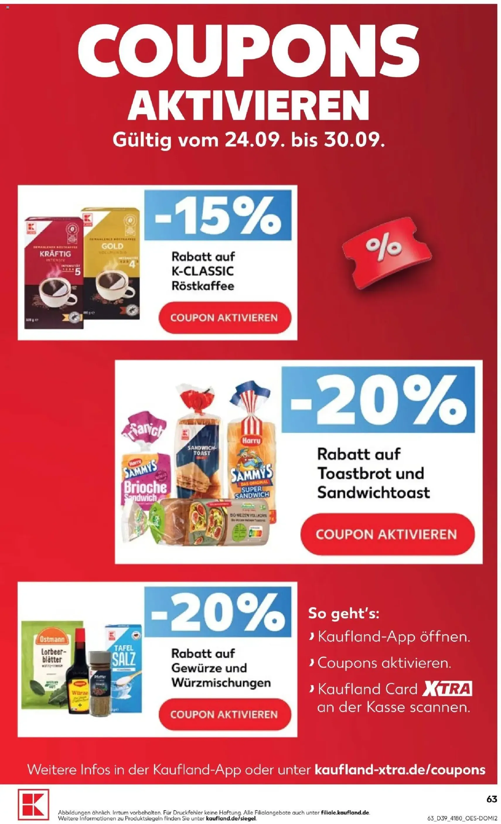 Kaufland Prospekt - Gültiger Prospekt ab 24.09.2026, Seite 63 von insgesamt 72