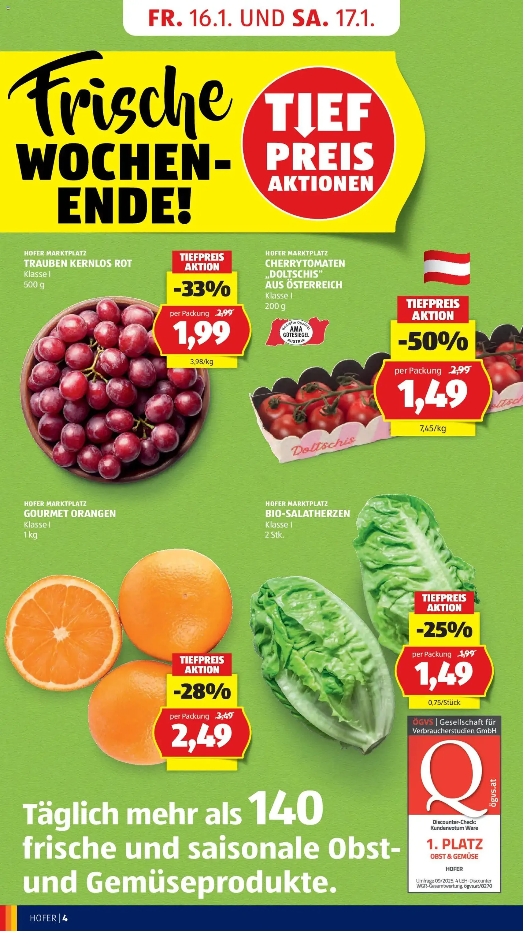 Hofer Flugblatt - Gültiger Prospekt ab 14.01.2026, Seite 6 von insgesamt 41