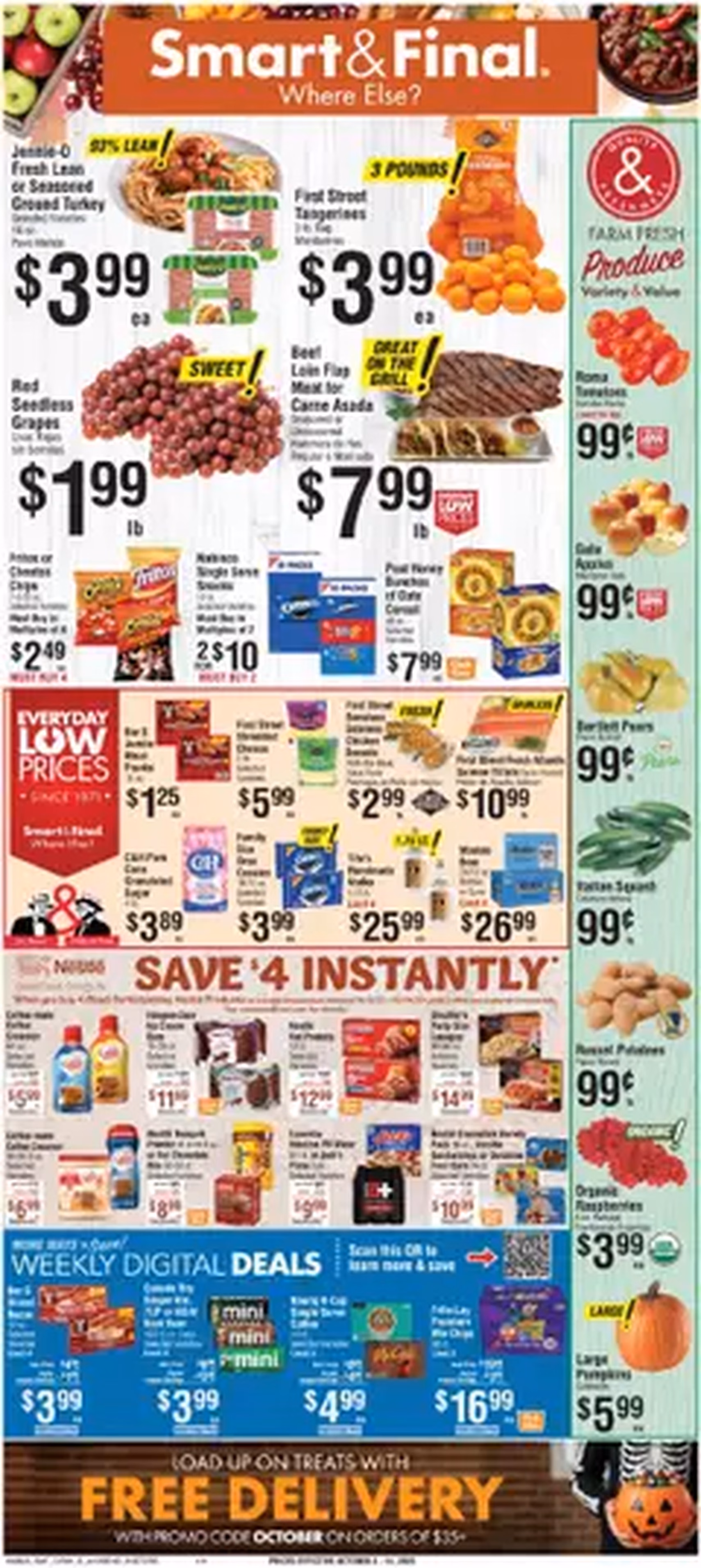 Smart & Final Weekly Ad - valid flyer from 10/08/2025, page 1 of 1