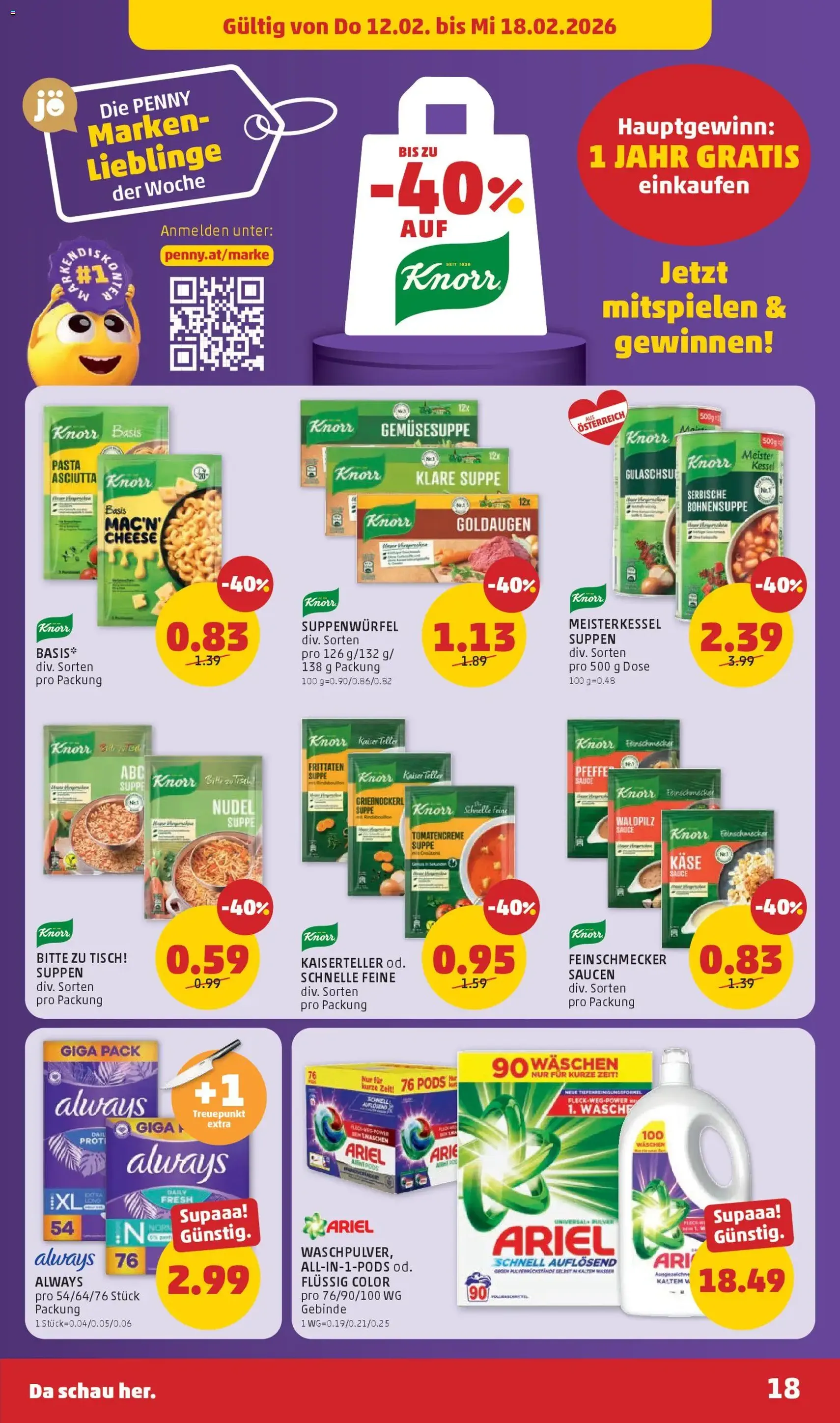 Penny Markt Flugblatt - Gültiger Prospekt ab 12.02.2026, Seite 18 von insgesamt 32