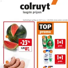 Colruyt folder / publicité - voorvertoning van de folder geldig vanaf 29/07/2026