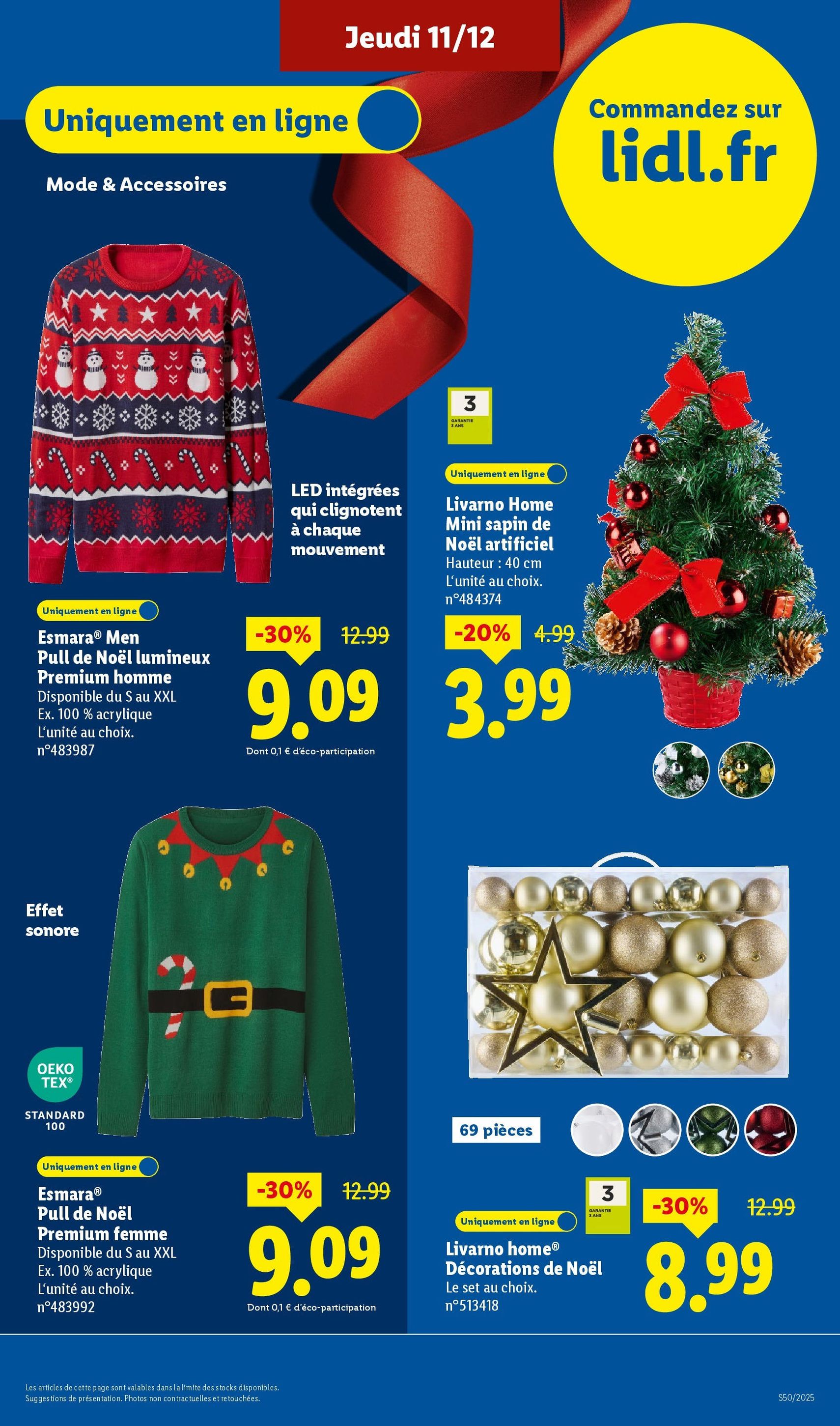 LIDL catalogue semaine 50 - brochure valable à partir du 11/12/2025, page 59 sur 88