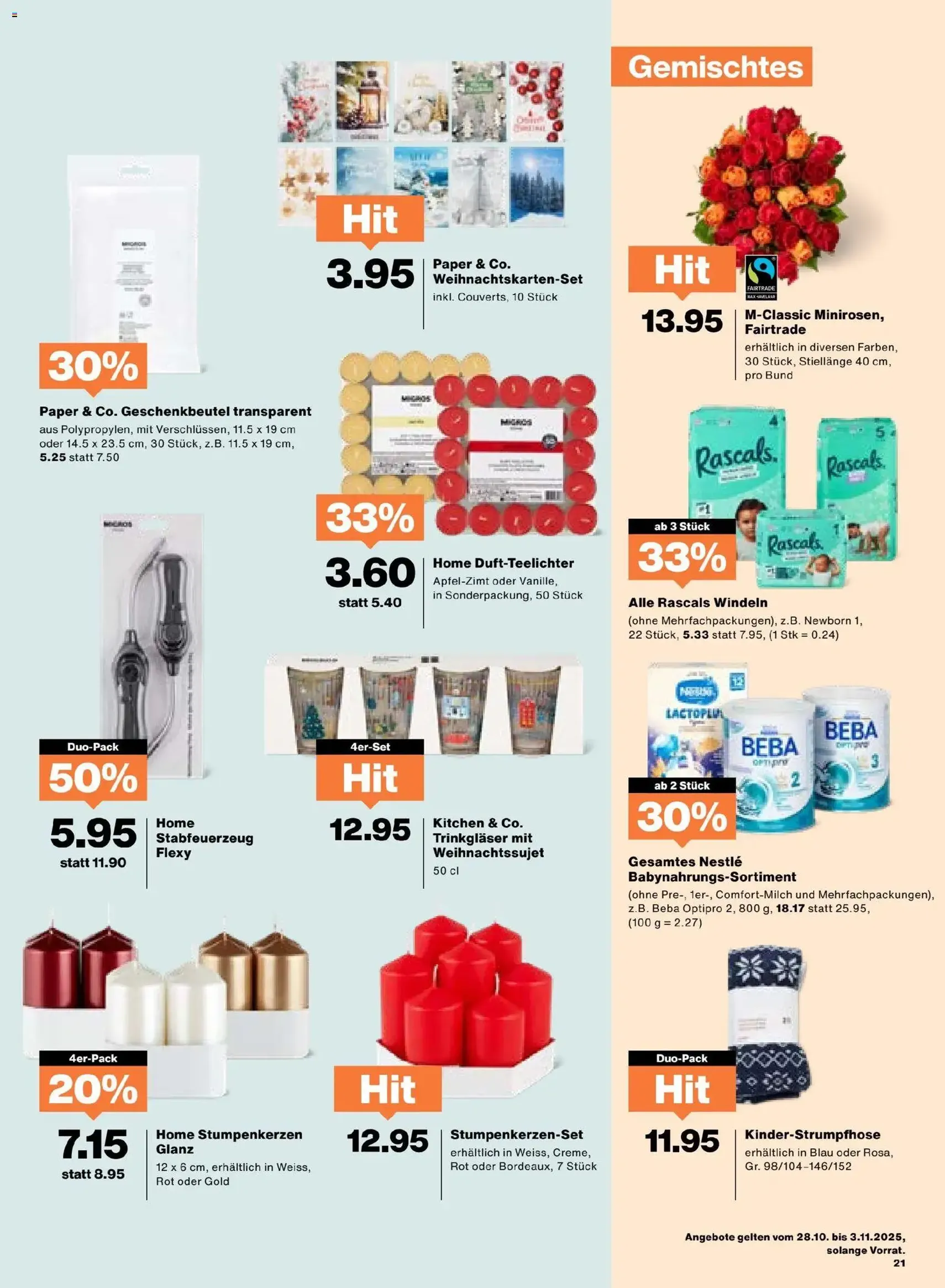 Migros Aktionen - Gültiger Prospekt ab 28.10.2025, Seite 21 von insgesamt 24 Migros Aktionen - Gültiger Prospekt ab 28.10.2025, Seite 21 von insgesamt 24