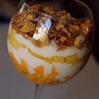 Previsualización de la receta Delicioso Parfait de mango