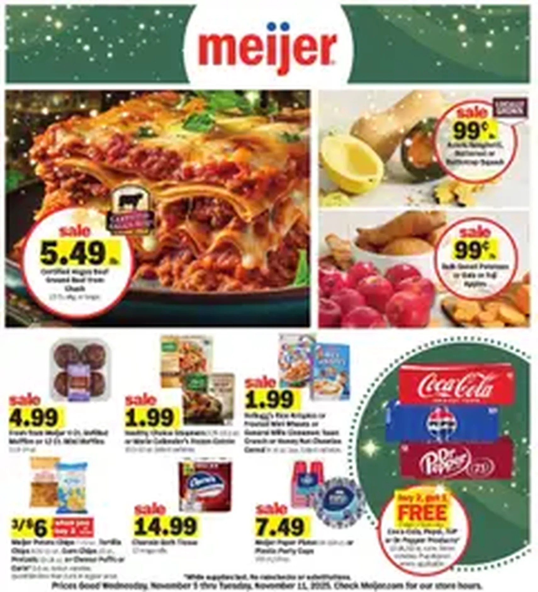 Meijer Weekly Ad - valid flyer from 11/05/2025, page 1 of 1