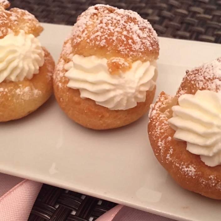 Profiteroles caseros