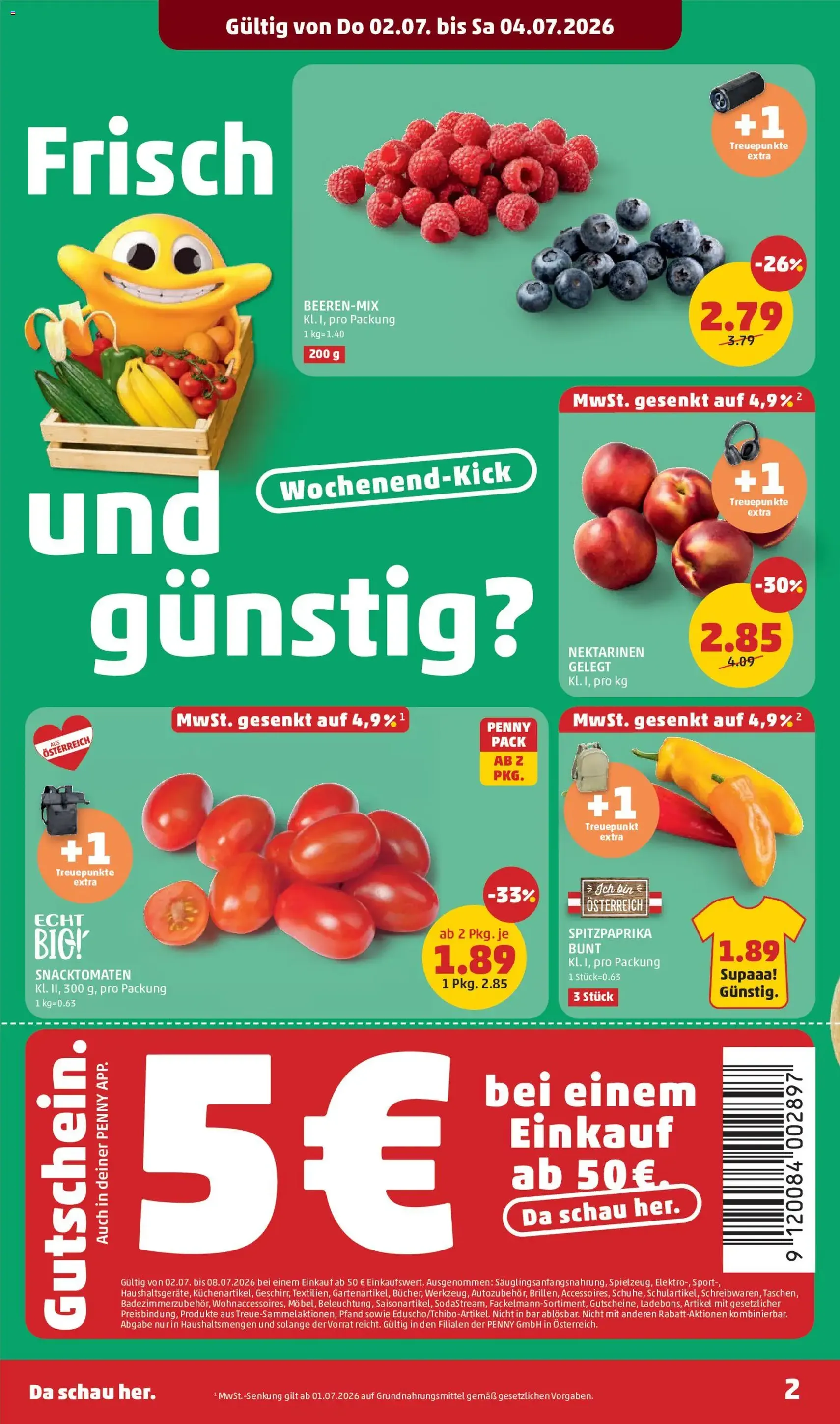 Penny Markt Flugblatt - Gültiger Prospekt ab 02.07.2026, Seite 2 von insgesamt 28