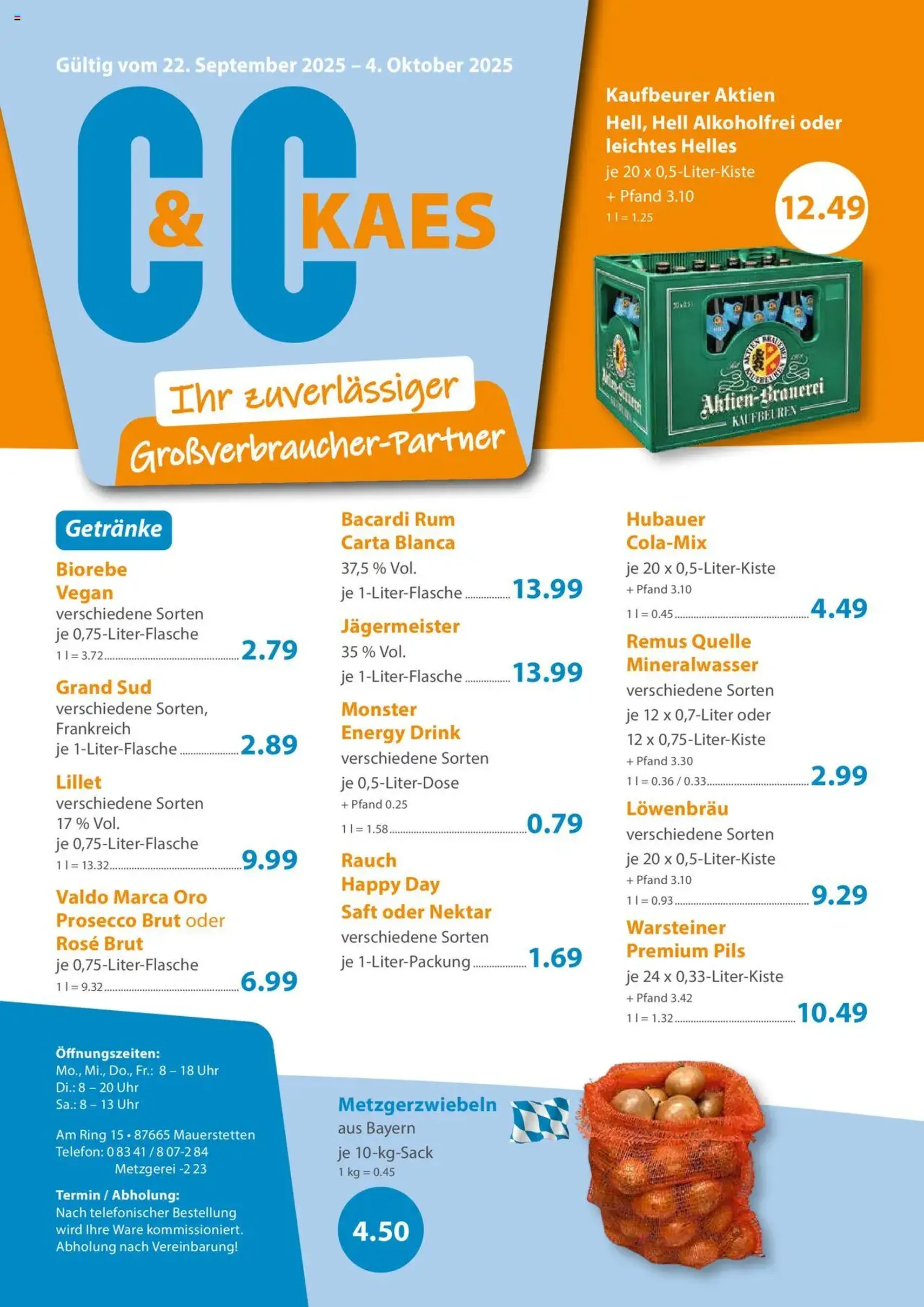 C&C Prospekt - Gültiger Prospekt ab 22.09.2025, Seite 1 von insgesamt 4