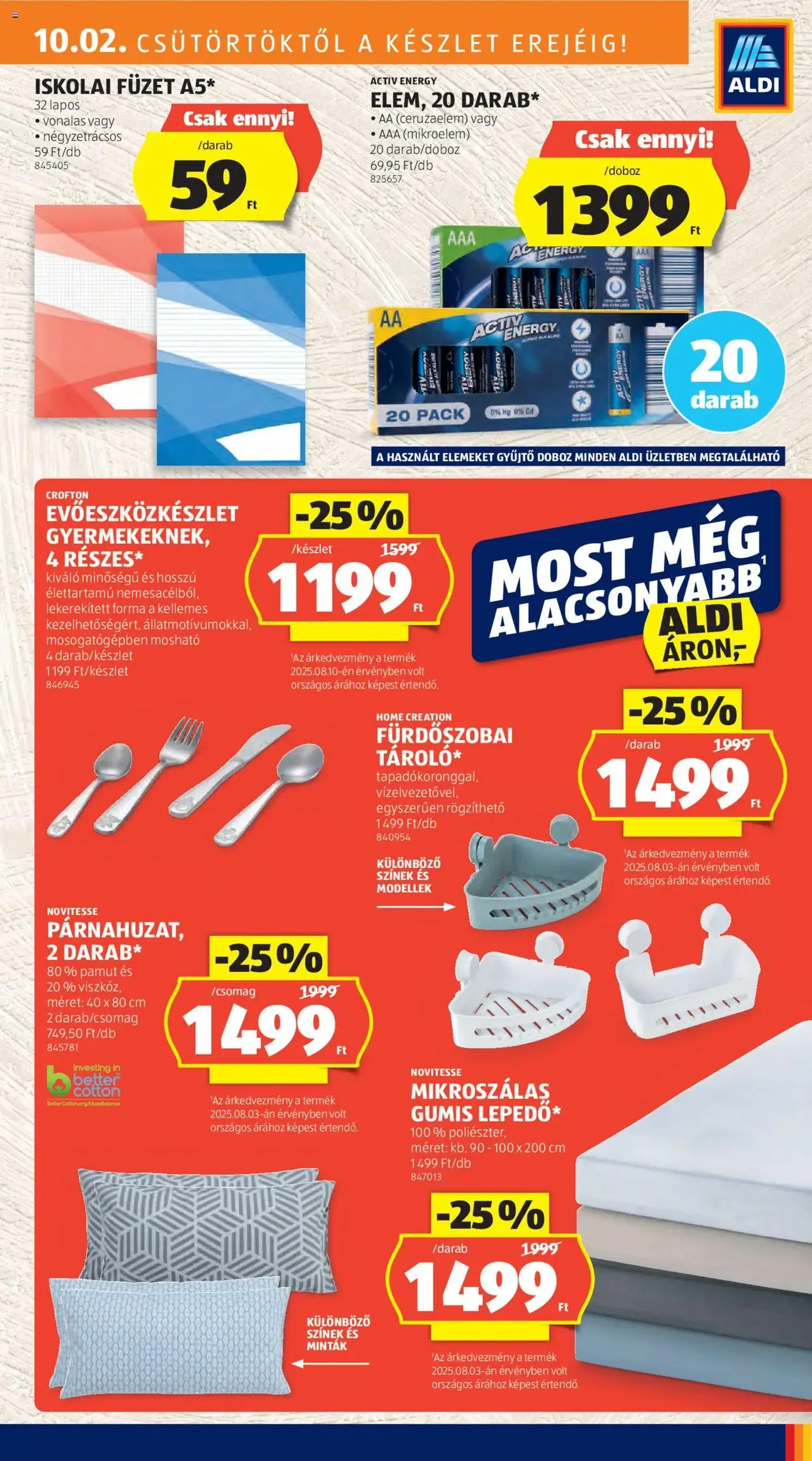 Aldi Akciós újság - 2025.10.02. érvényes szórólap 21 oldal 40 oldalból Aldi Akciós újság - 2025.10.02. érvényes szórólap 21 oldal 40 oldalból