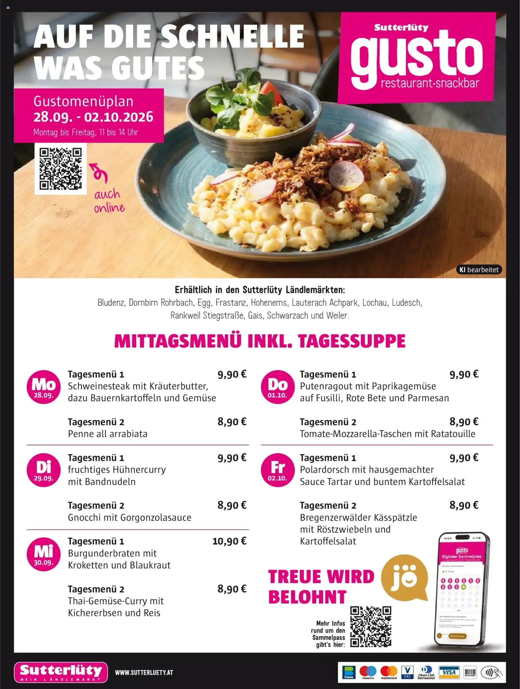Sutterlüty Flugblatt - Gültiger Prospekt ab 28.09.2026, Seite 8 von insgesamt 8