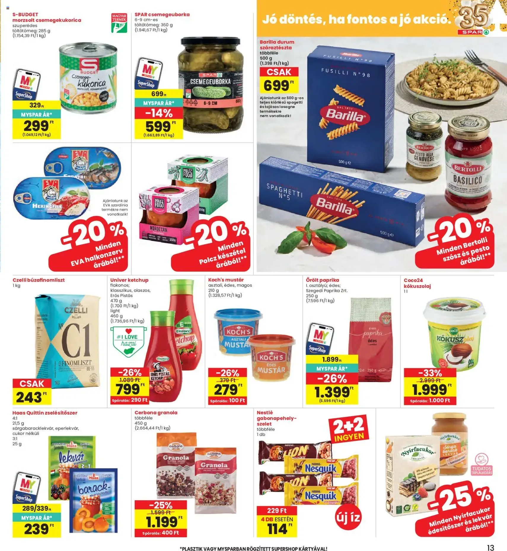 Interspar akciós újság - 2026.06.11. érvényes szórólap 13 oldal 20 oldalból