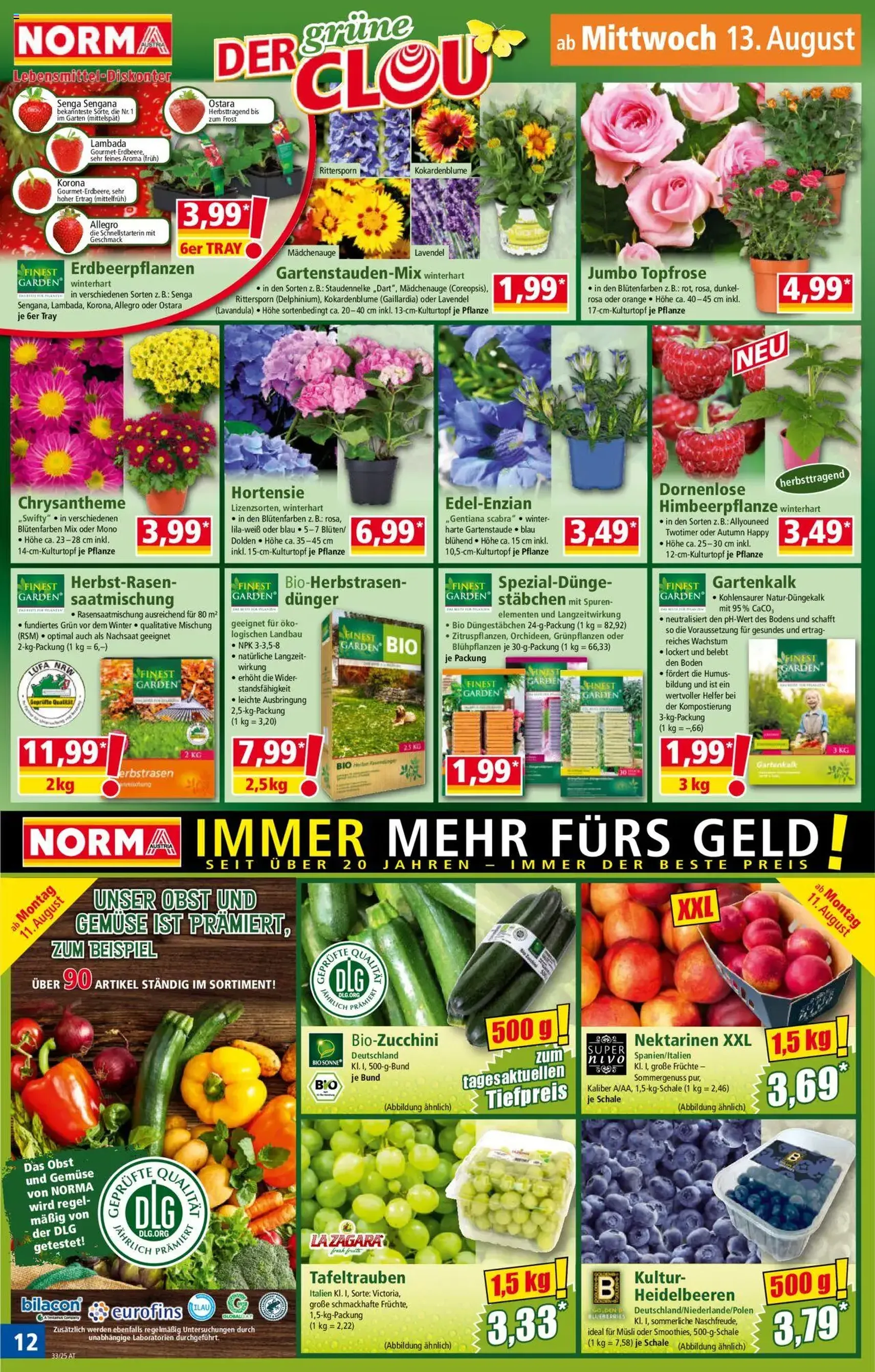Norma Flugblatt - Gültiger Prospekt ab 11.08.2025, Seite 12 von insgesamt 20 Norma Flugblatt - Gültiger Prospekt ab 11.08.2025, Seite 12 von insgesamt 20