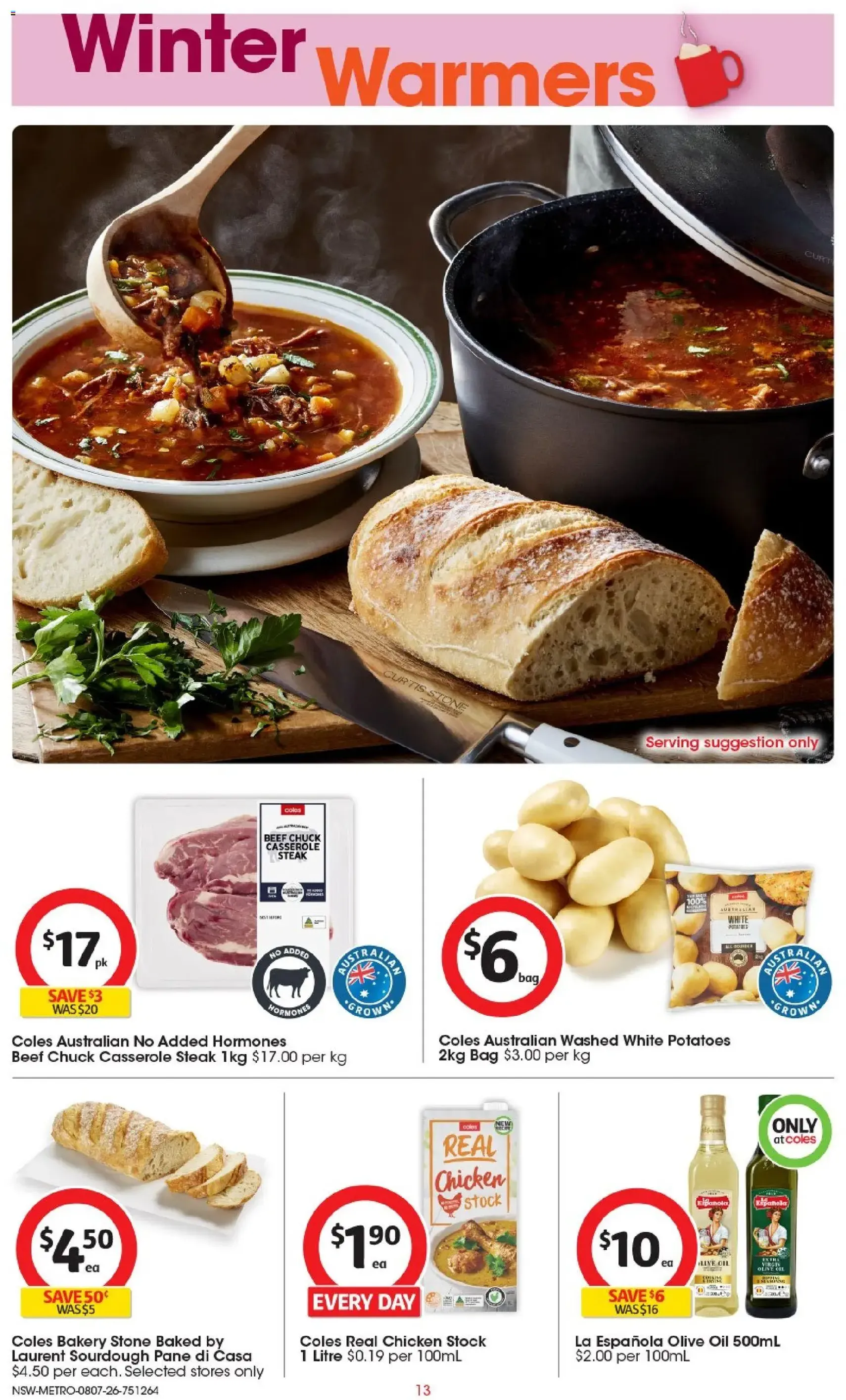 Coles catalogue - valid flyer from 08/07/2026, page 13 of 50