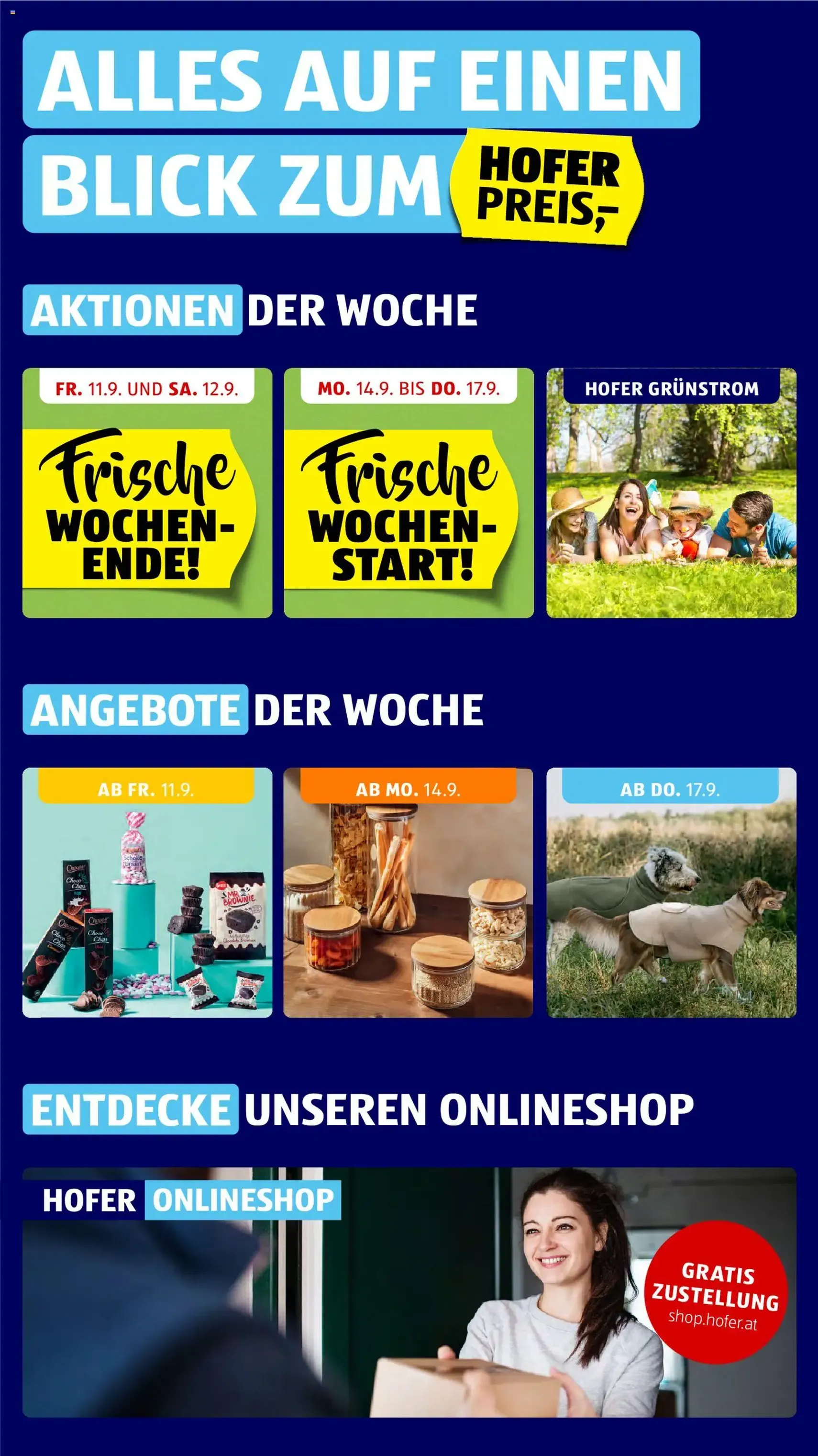 Hofer Flugblatt - Gültiger Prospekt ab 11.09.2026, Seite 2 von insgesamt 47