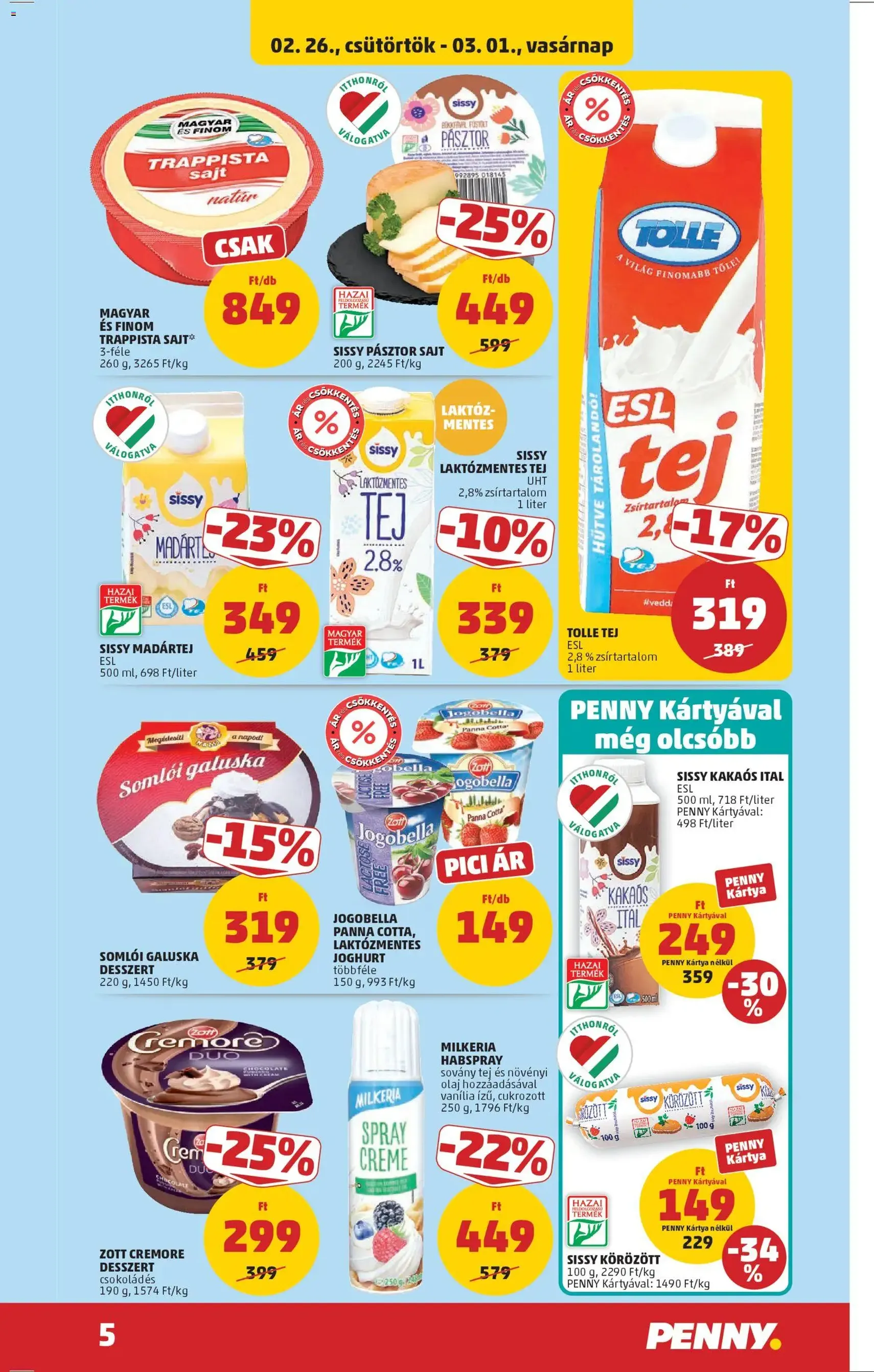 PENNY Akciós újság - 2026.02.26. érvényes szórólap 5 oldal 39 oldalból