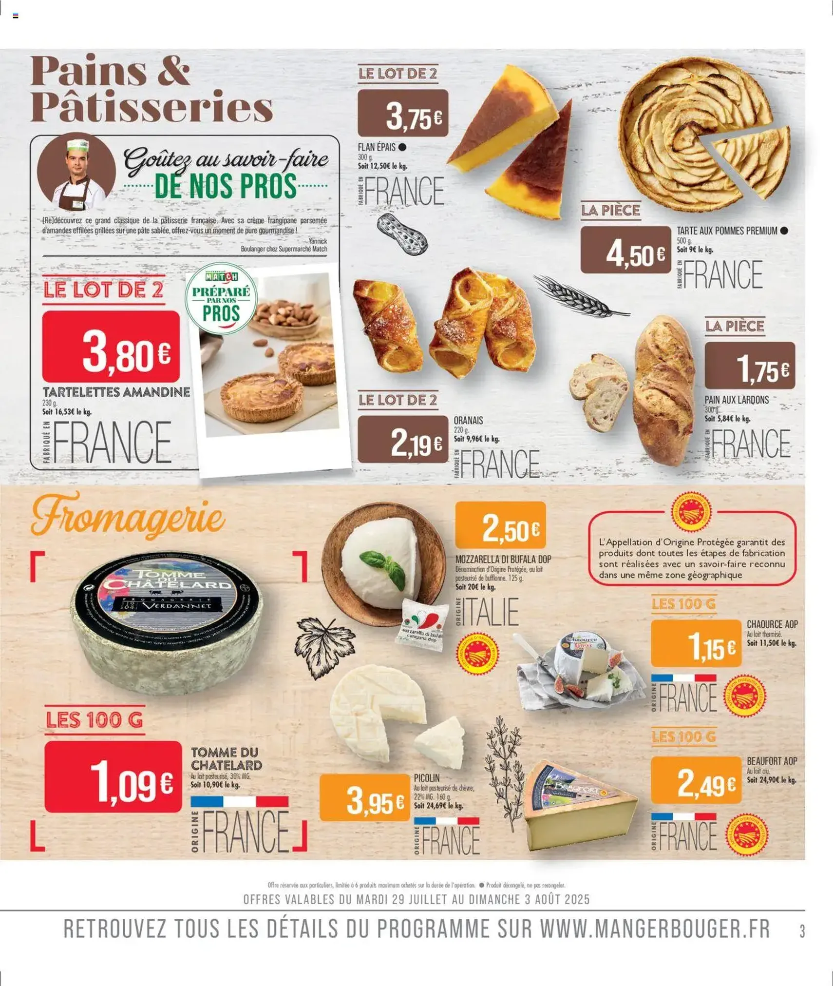 Match Supermarché catalogue - brochure valable à partir du 29/07/2025, page 3 sur 22 Match Supermarché catalogue - brochure valable à partir du 29/07/2025, page 3 sur 22