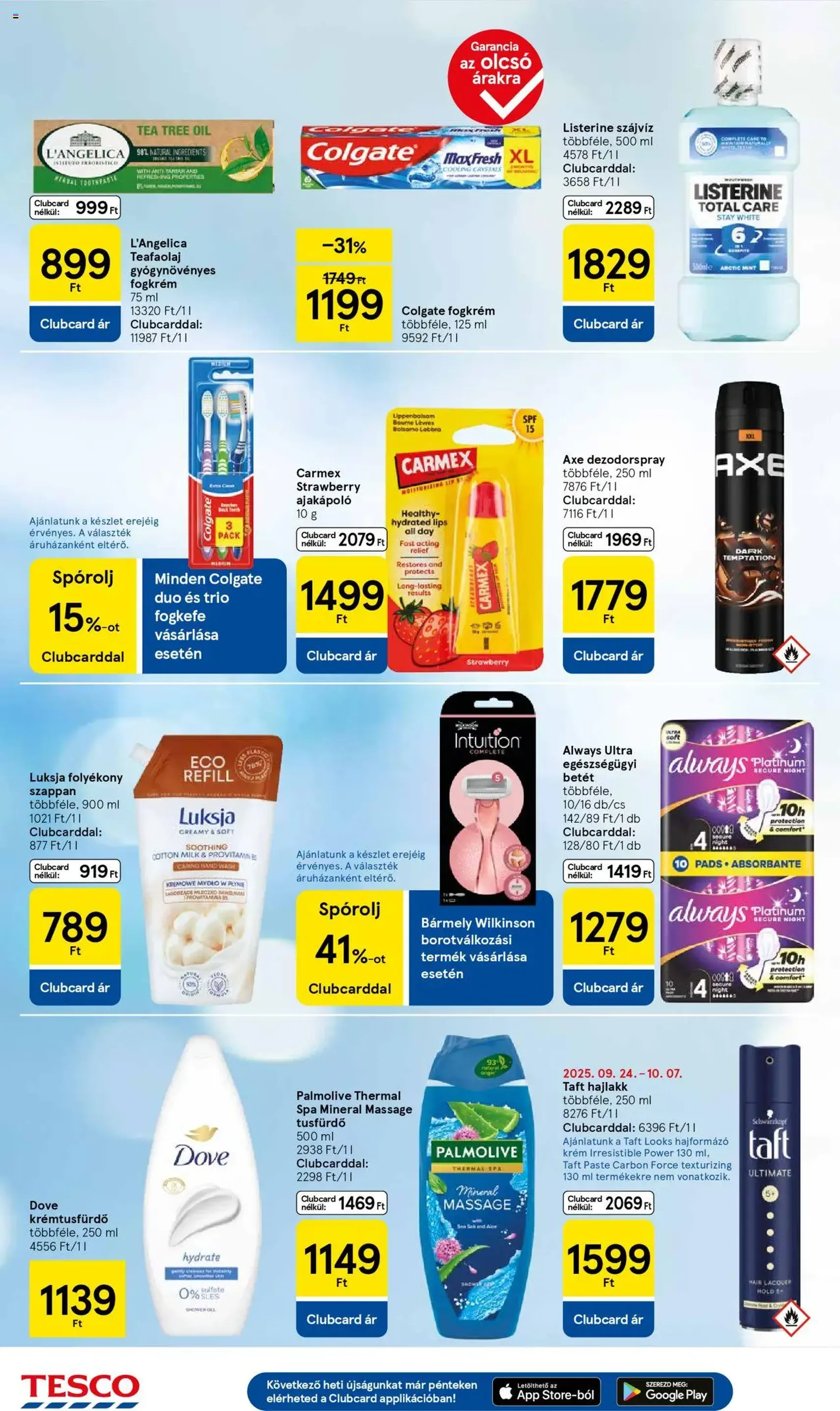 Tesco Hipermarket - Akciós újság - 2025.10.02. érvényes szórólap 26 oldal 32 oldalból Tesco Hipermarket - Akciós újság - 2025.10.02. érvényes szórólap 26 oldal 32 oldalból