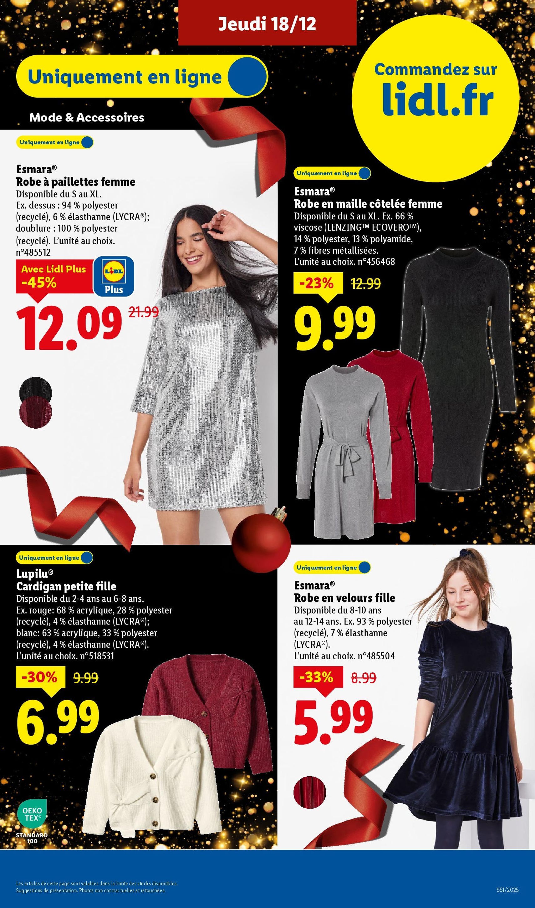 LIDL catalogue semaine 51 - brochure valable à partir du 18/12/2025, page 61 sur 87