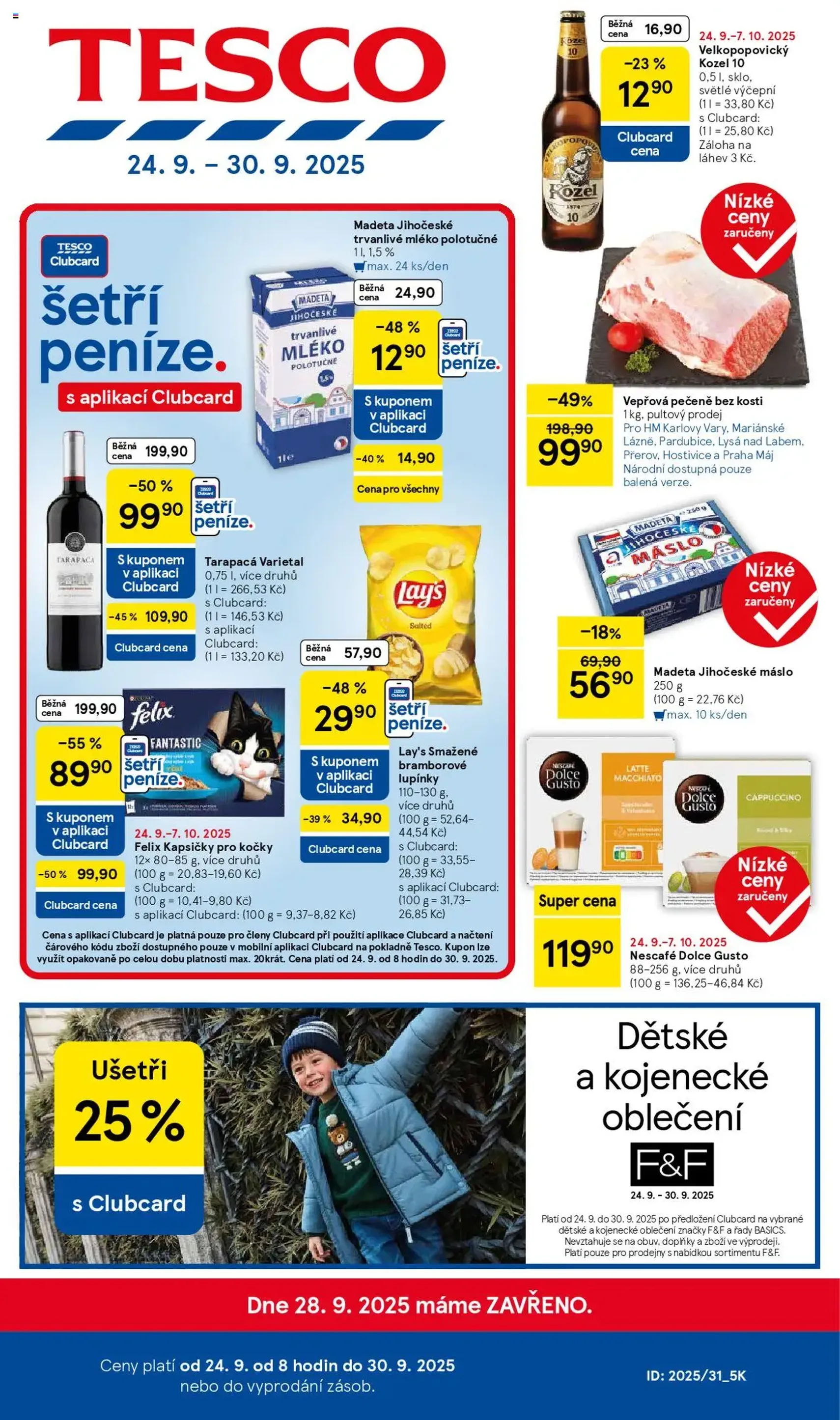 Tesco leták - Hypermarket - platný leták od 24.09.2025 strana 1 z 28