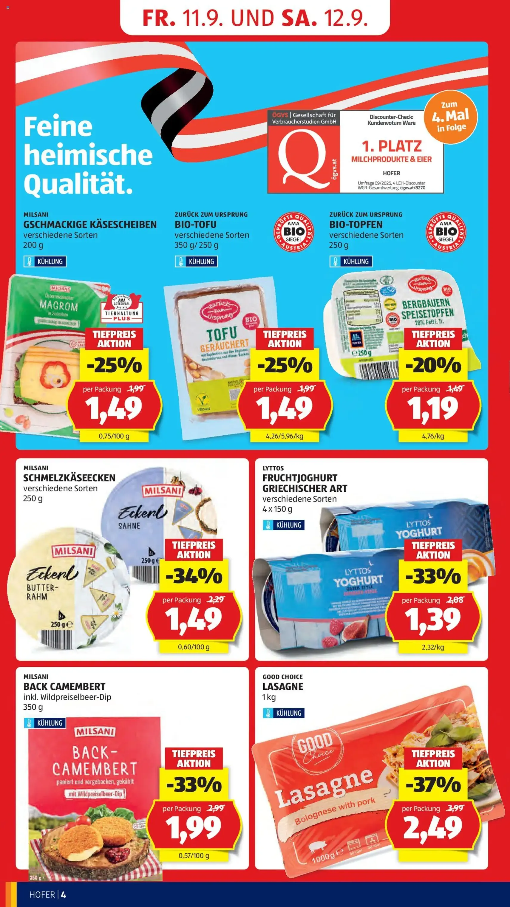 Hofer Flugblatt - Gültiger Prospekt ab 11.09.2026, Seite 12 von insgesamt 47
