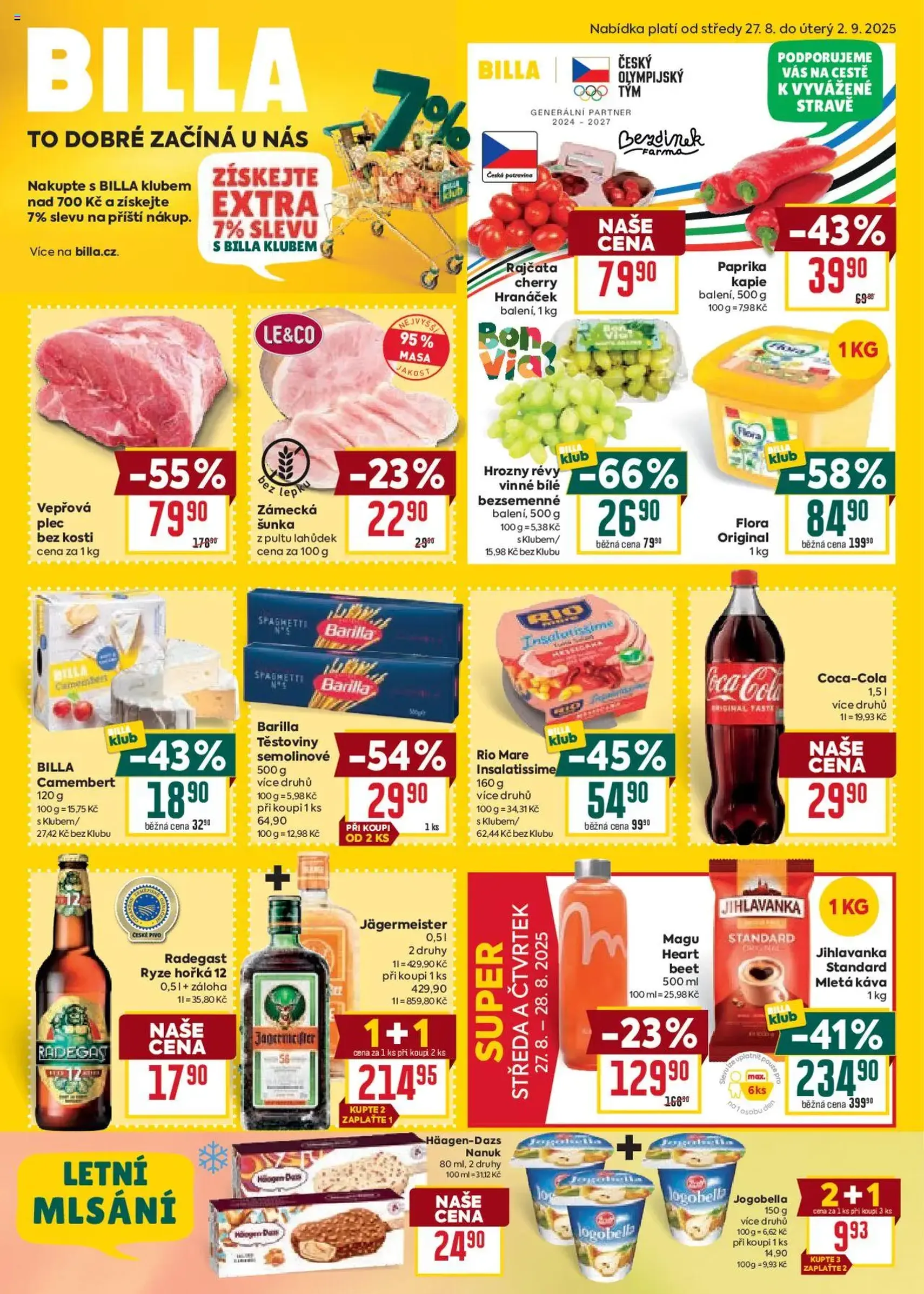 Billa Velký leták - platný leták od 27.08.2025 strana 1 z 36 Billa Velký leták - platný leták od 27.08.2025 strana 1 z 36