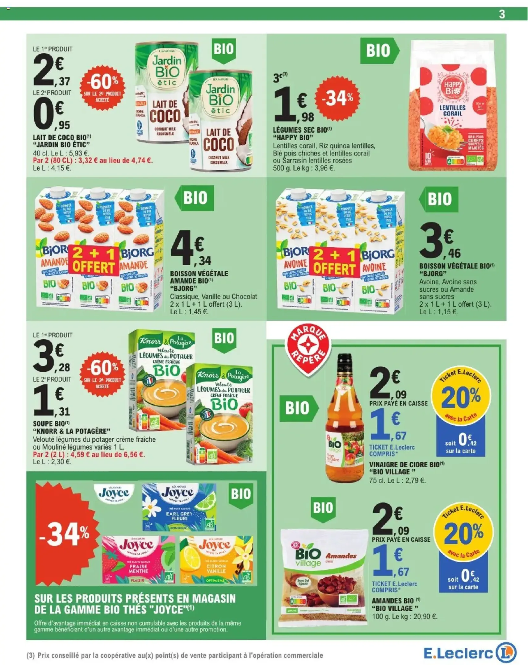 E.Leclerc catalogue semaine 9 - brochure valable à partir du 24/02/2026, page 3 sur 56